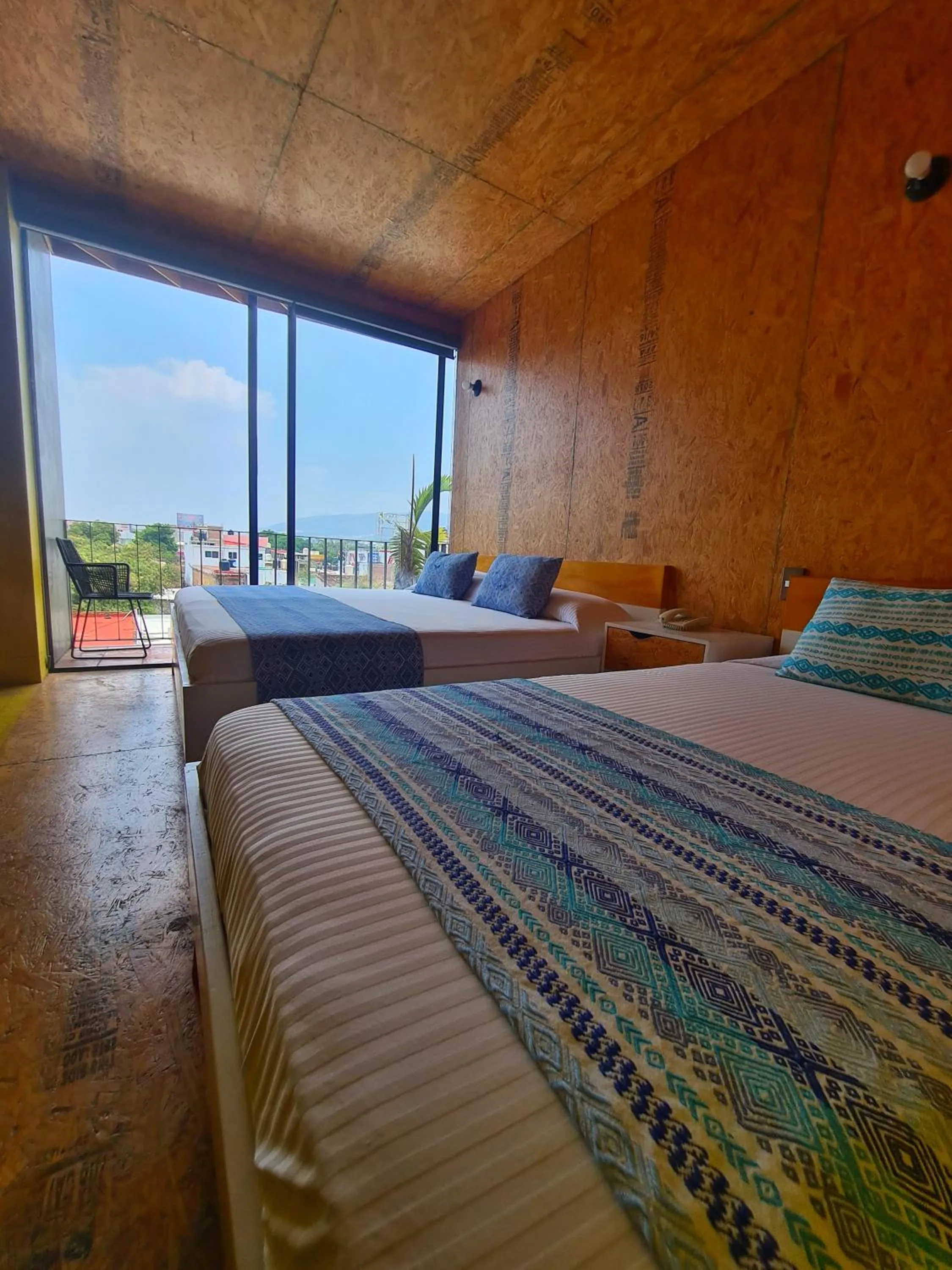 Bed in Hotel Momotus Tuxtla