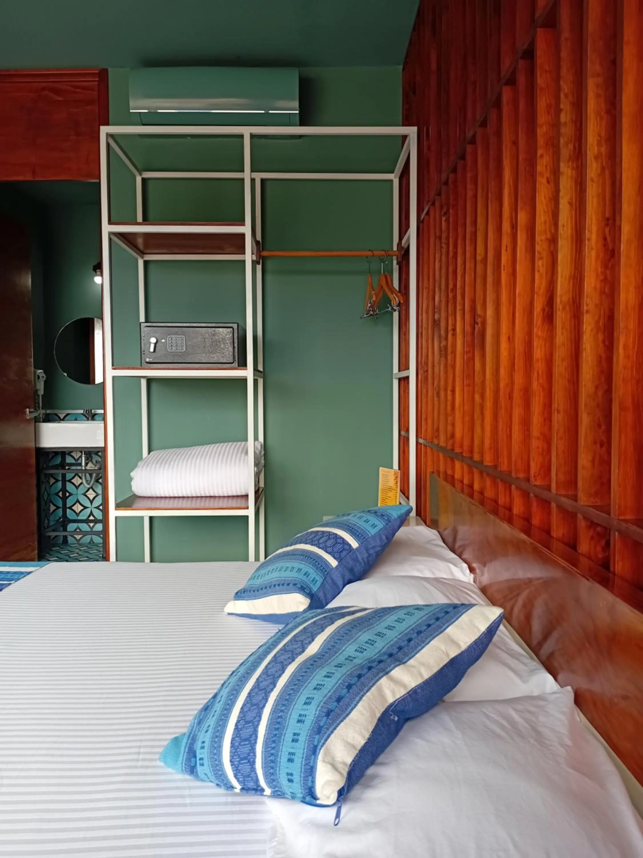 Bed in Hotel Momotus Tuxtla