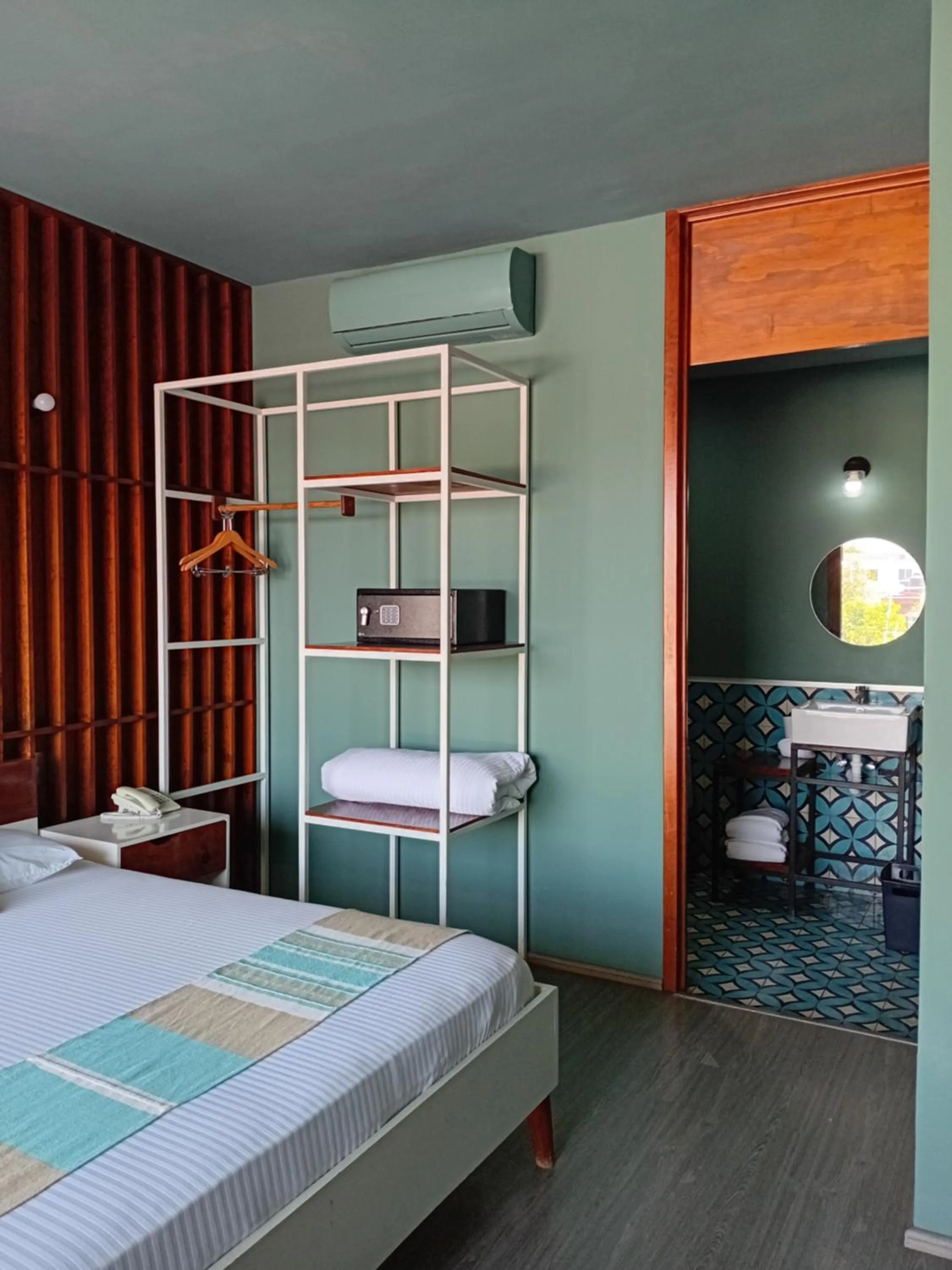 Bed in Hotel Momotus Tuxtla