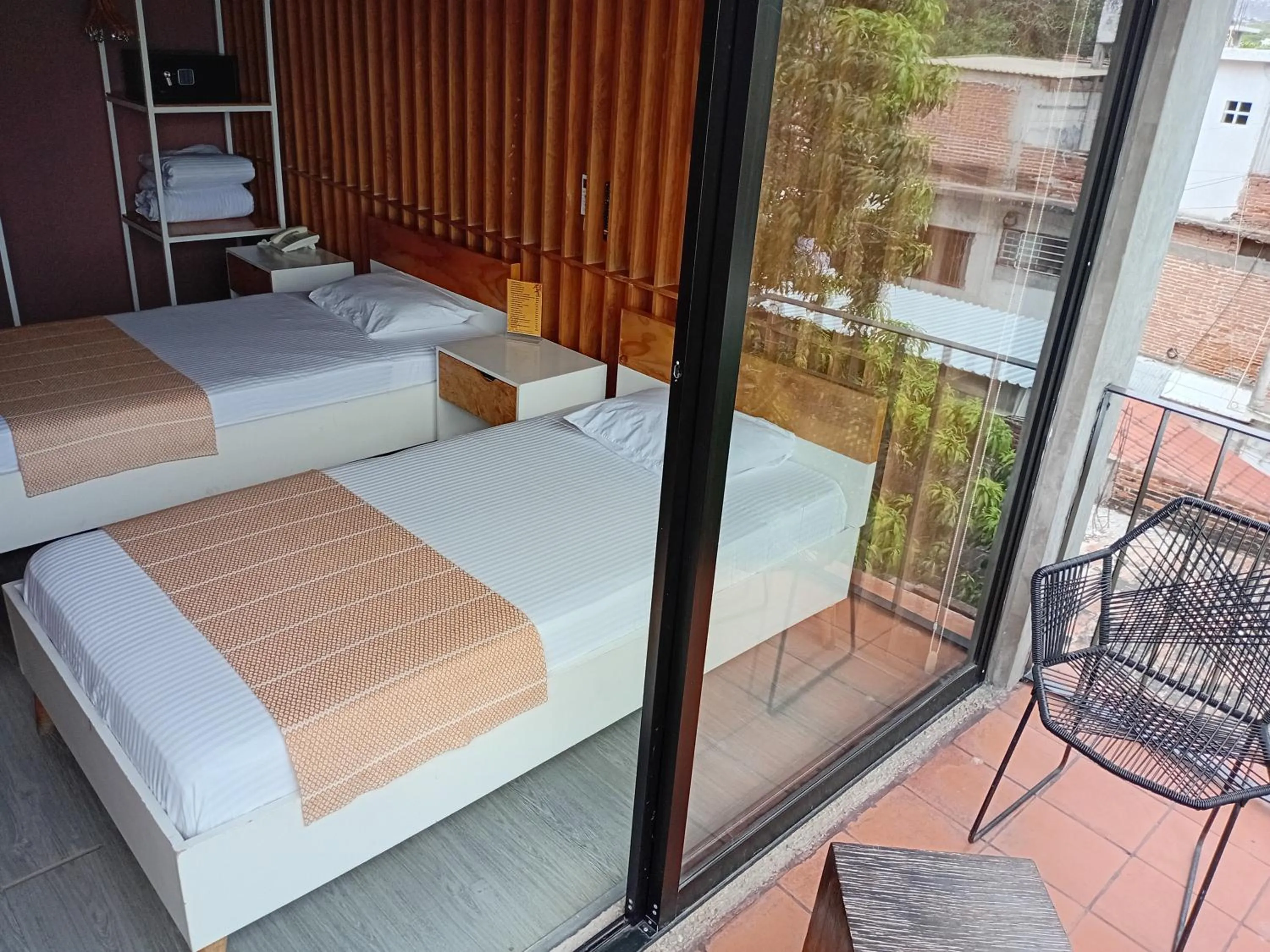 Bed in Hotel Momotus Tuxtla