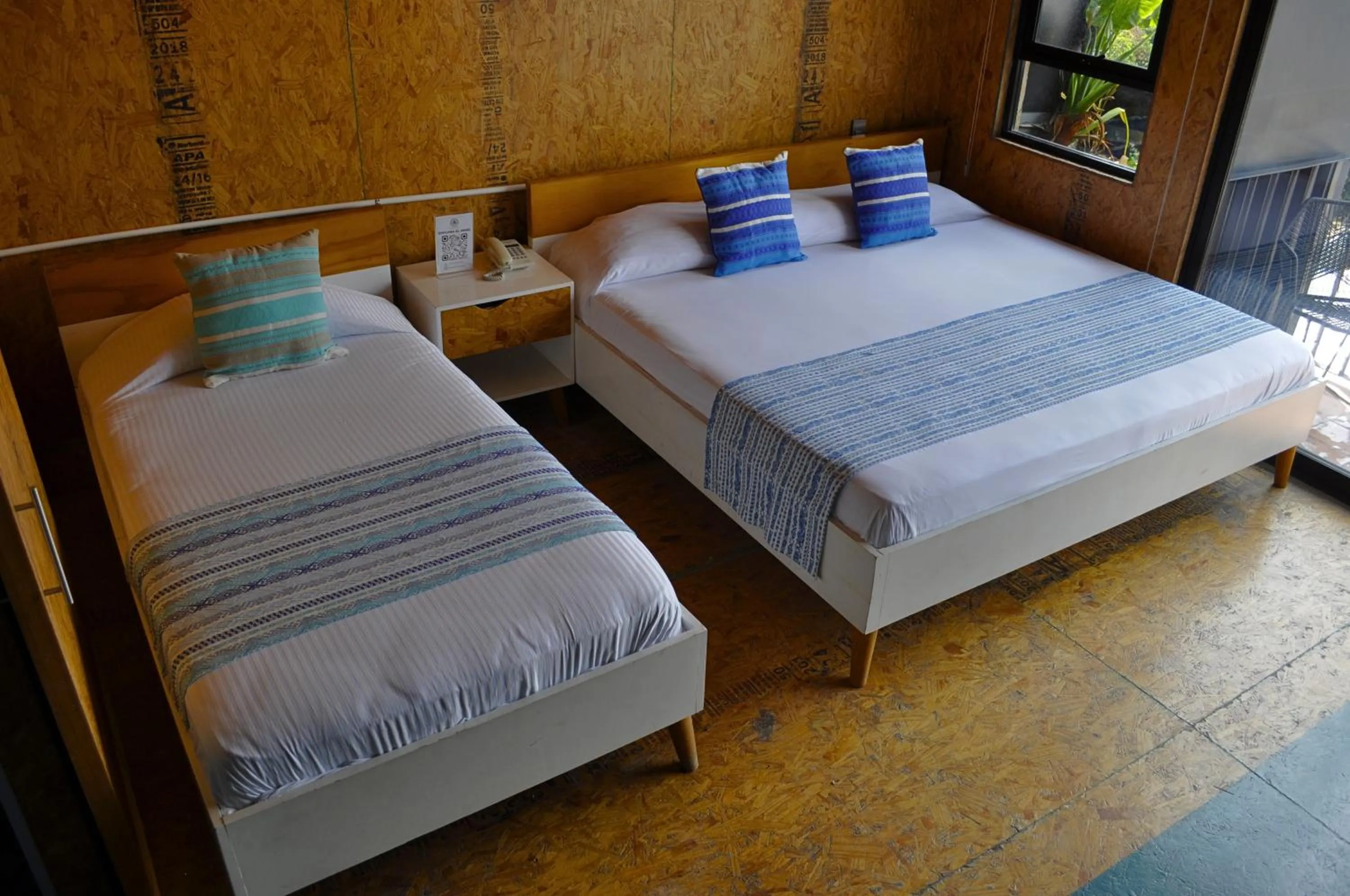 Bed in Hotel Momotus Tuxtla