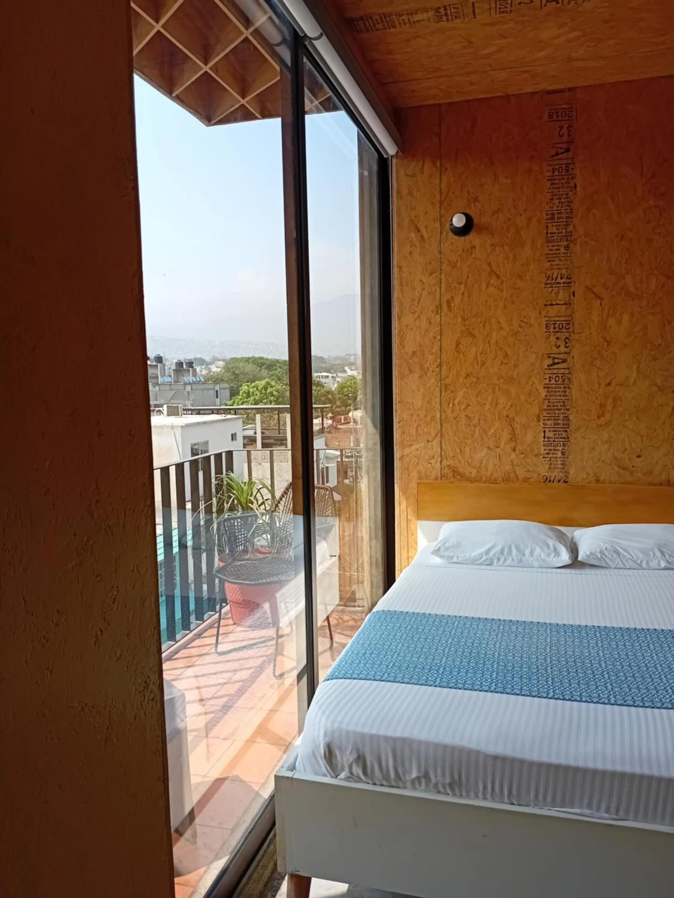 Bed in Hotel Momotus Tuxtla