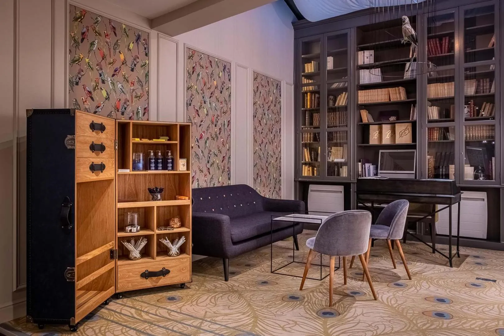 Library in Hôtel Littéraire Gustave Flaubert, BW Signature Collection