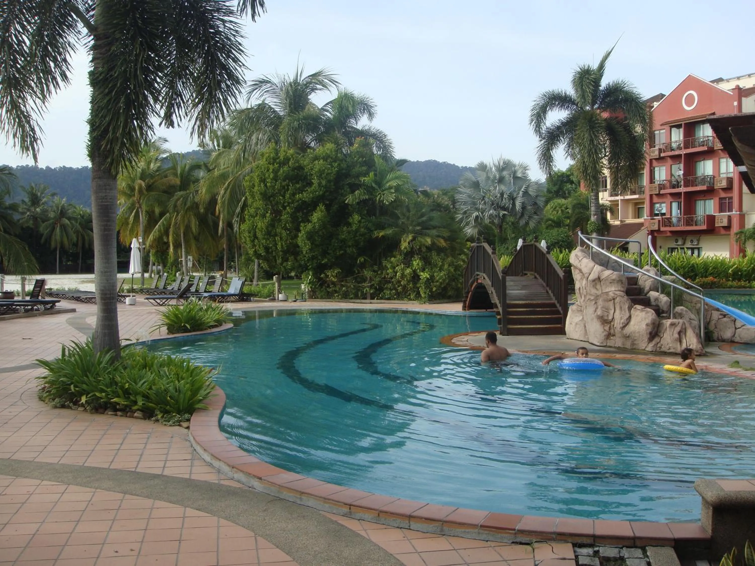 Pool view in LANGKAWI LAGOON RESORT OCEAN SUITE