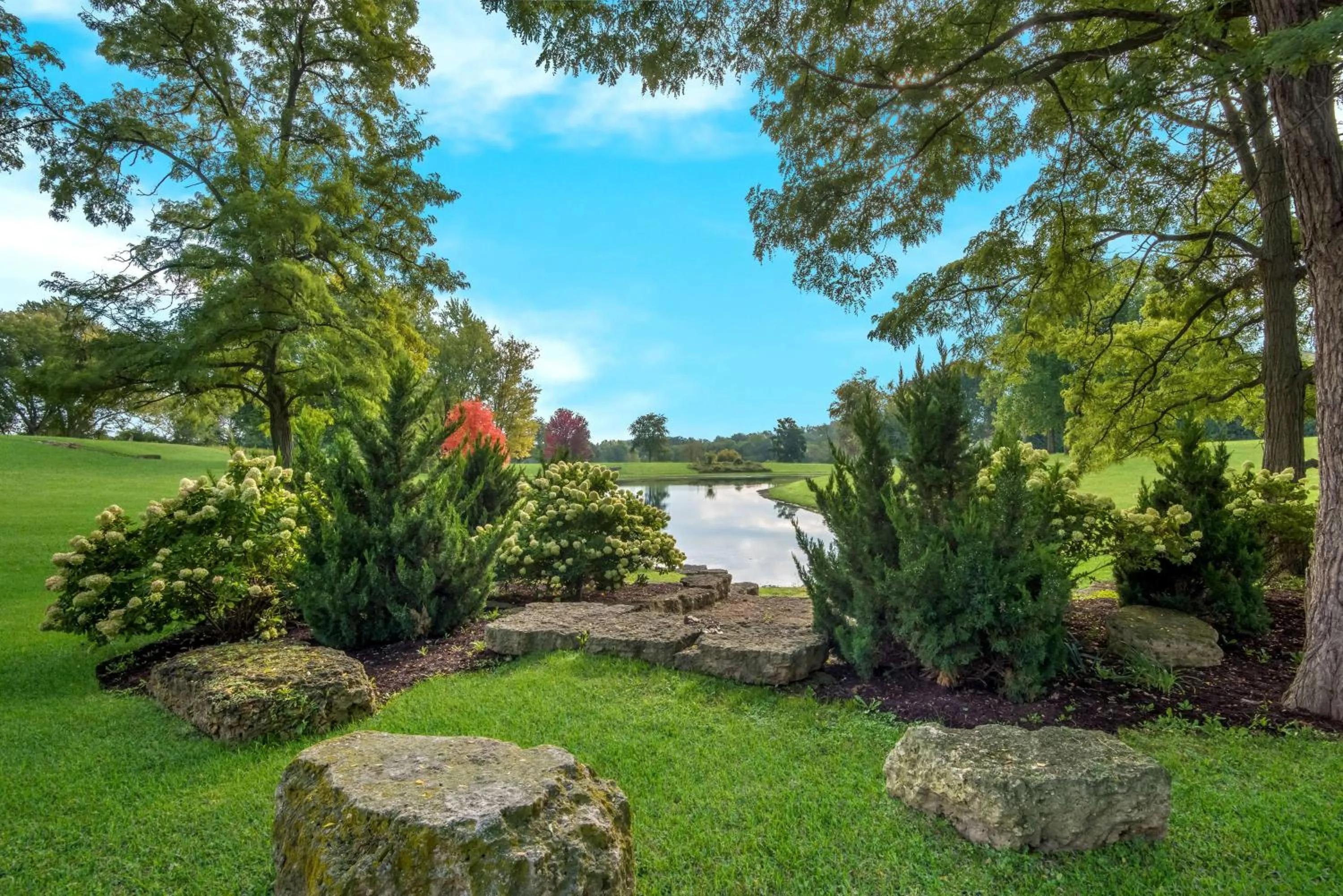 Inner courtyard view in Wyndham Garden Galena Hotel & Day Spa