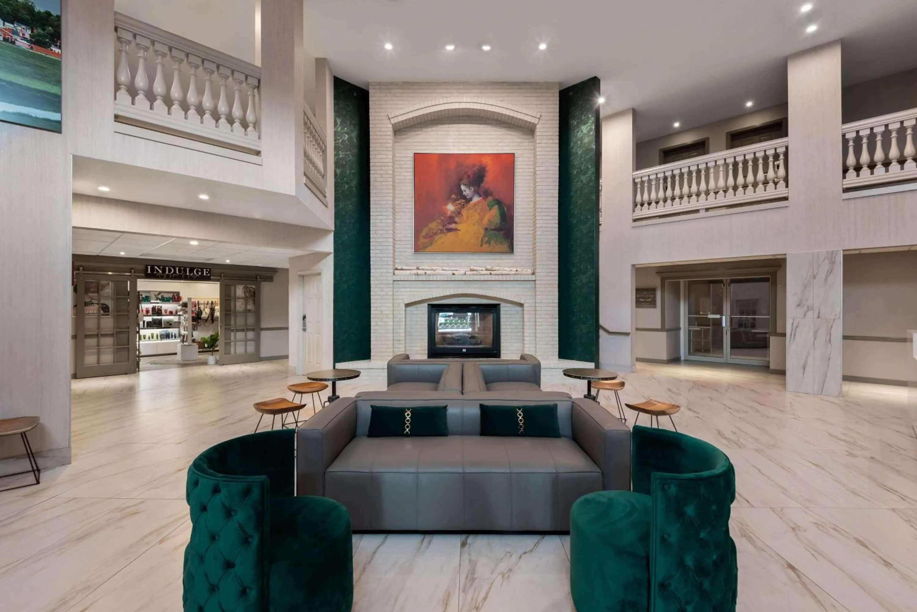Lobby or reception in Wyndham Garden Galena Hotel & Day Spa