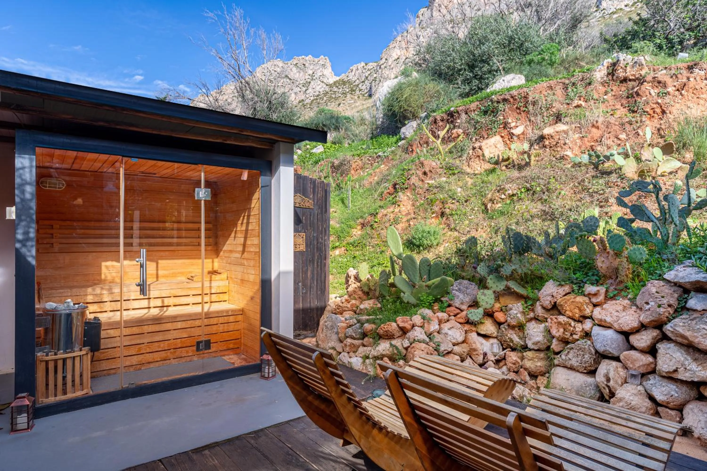 Sauna in Naturarte Guesthouse