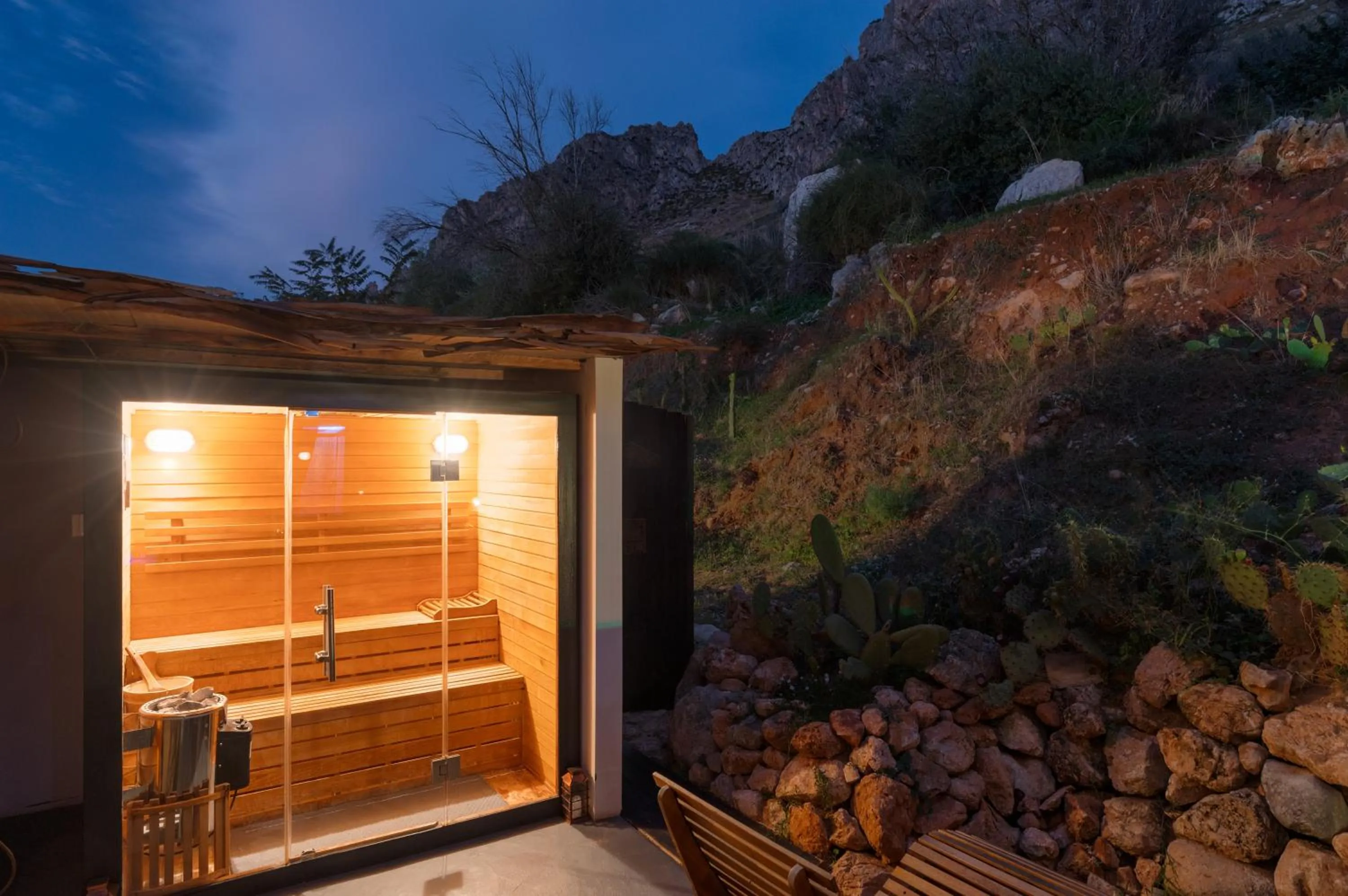 Sauna in Naturarte Guesthouse