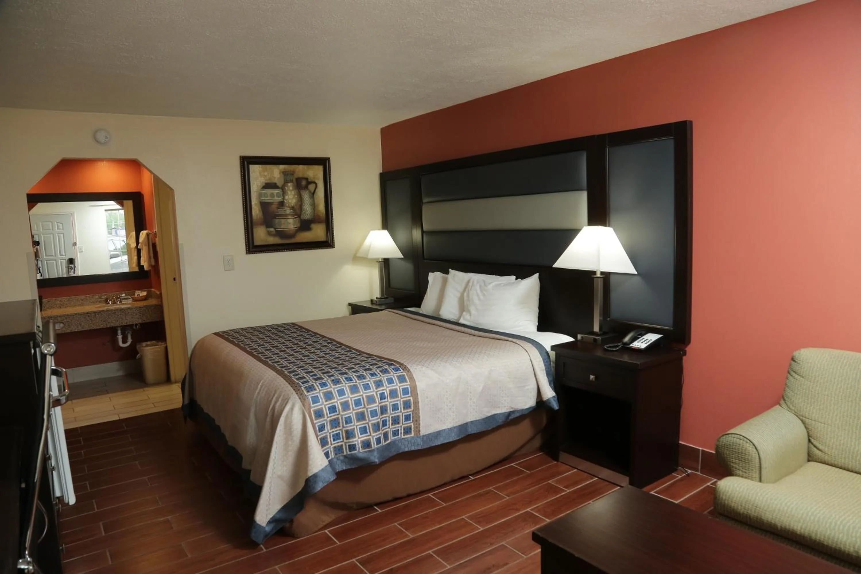 Bed in Budget Inn - Washington