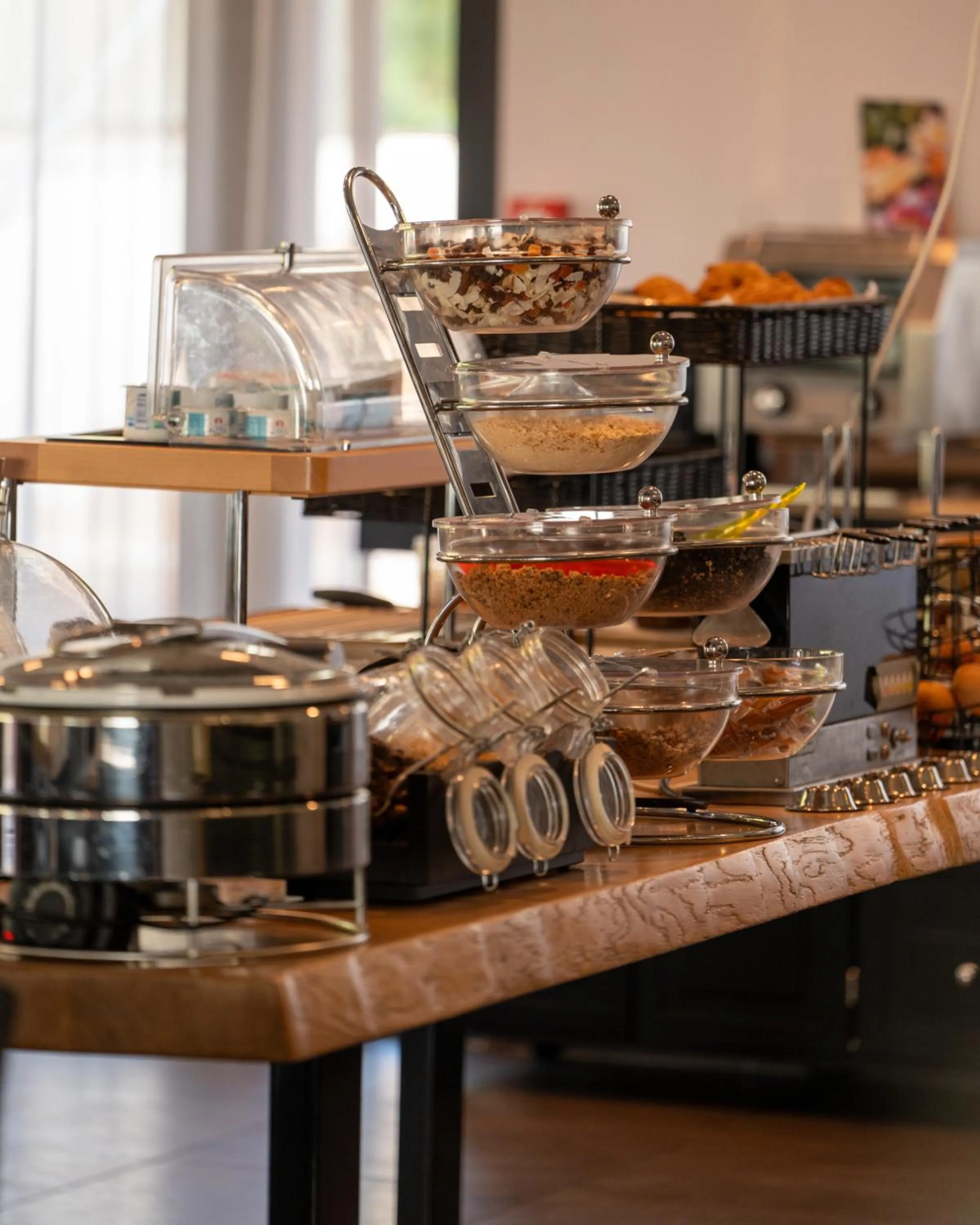 Buffet breakfast in Kyriad Lyon Sud Sainte Foy