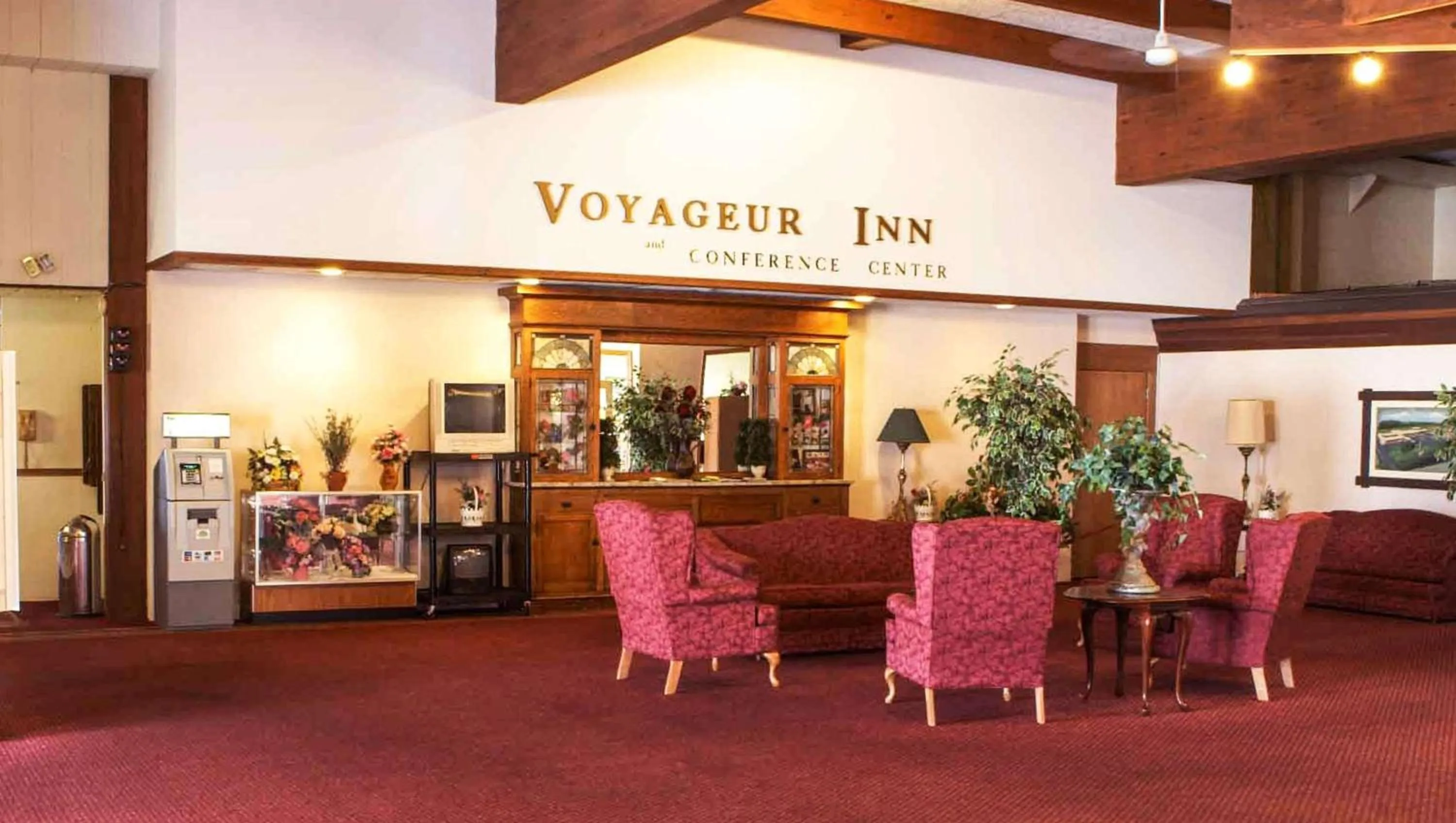 Lobby or reception in Voyageur Inn and Conference Center