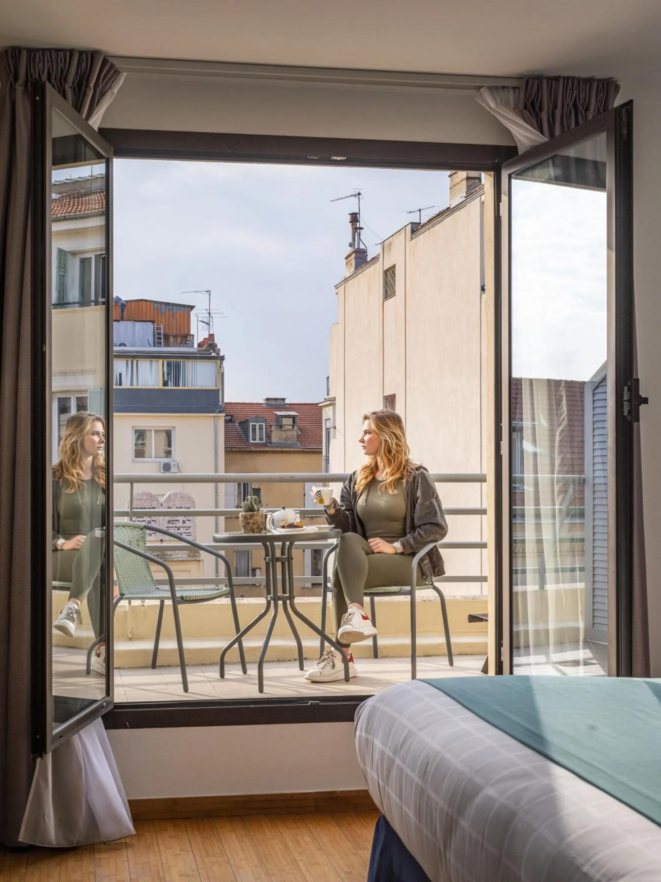 Balcony/Terrace in Hotel Nice Riviera