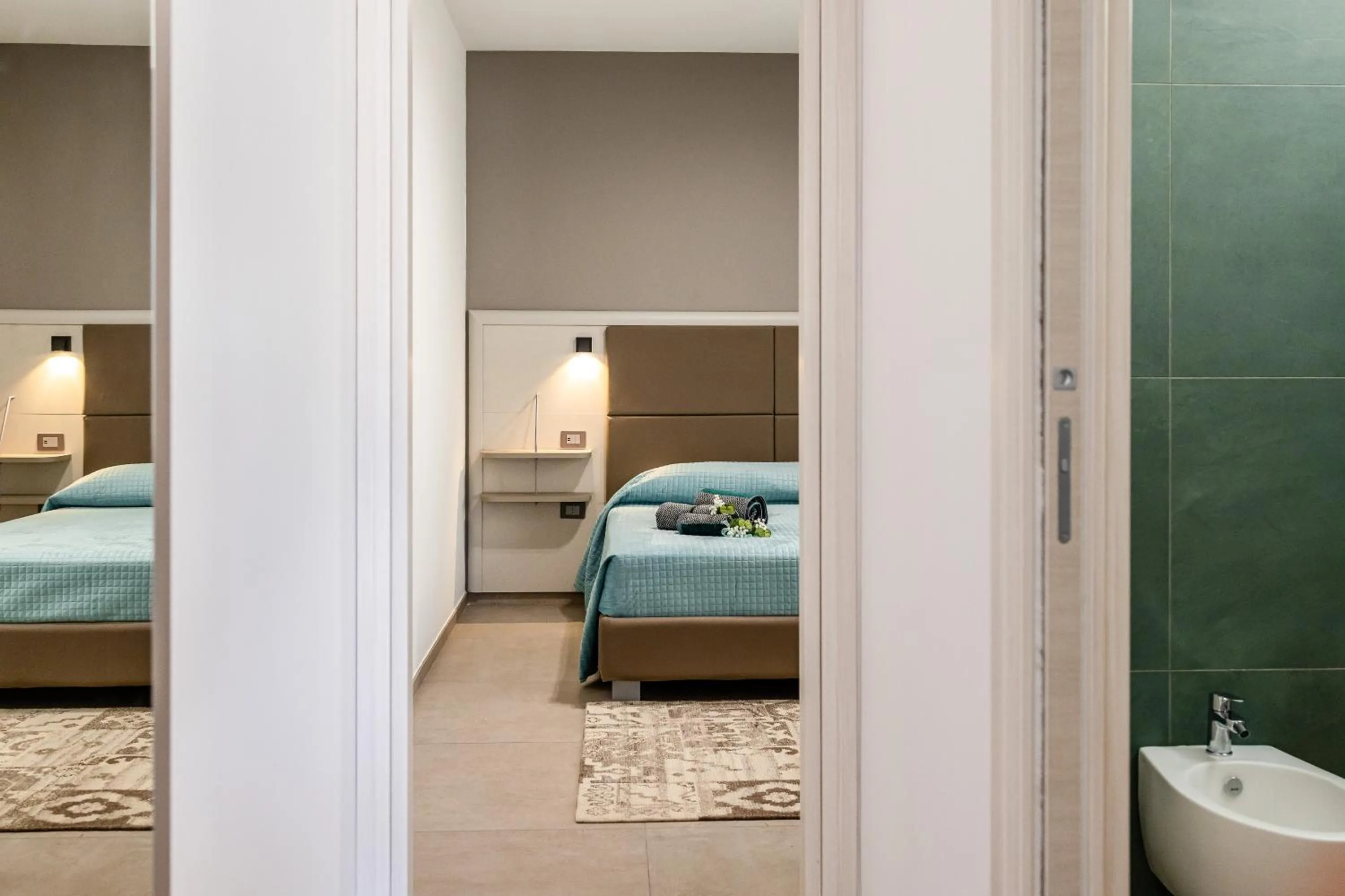 Bedroom, Bed in La Collina di Montegrappa - Suites with Heated Private Pool - Suites with Shared Pool