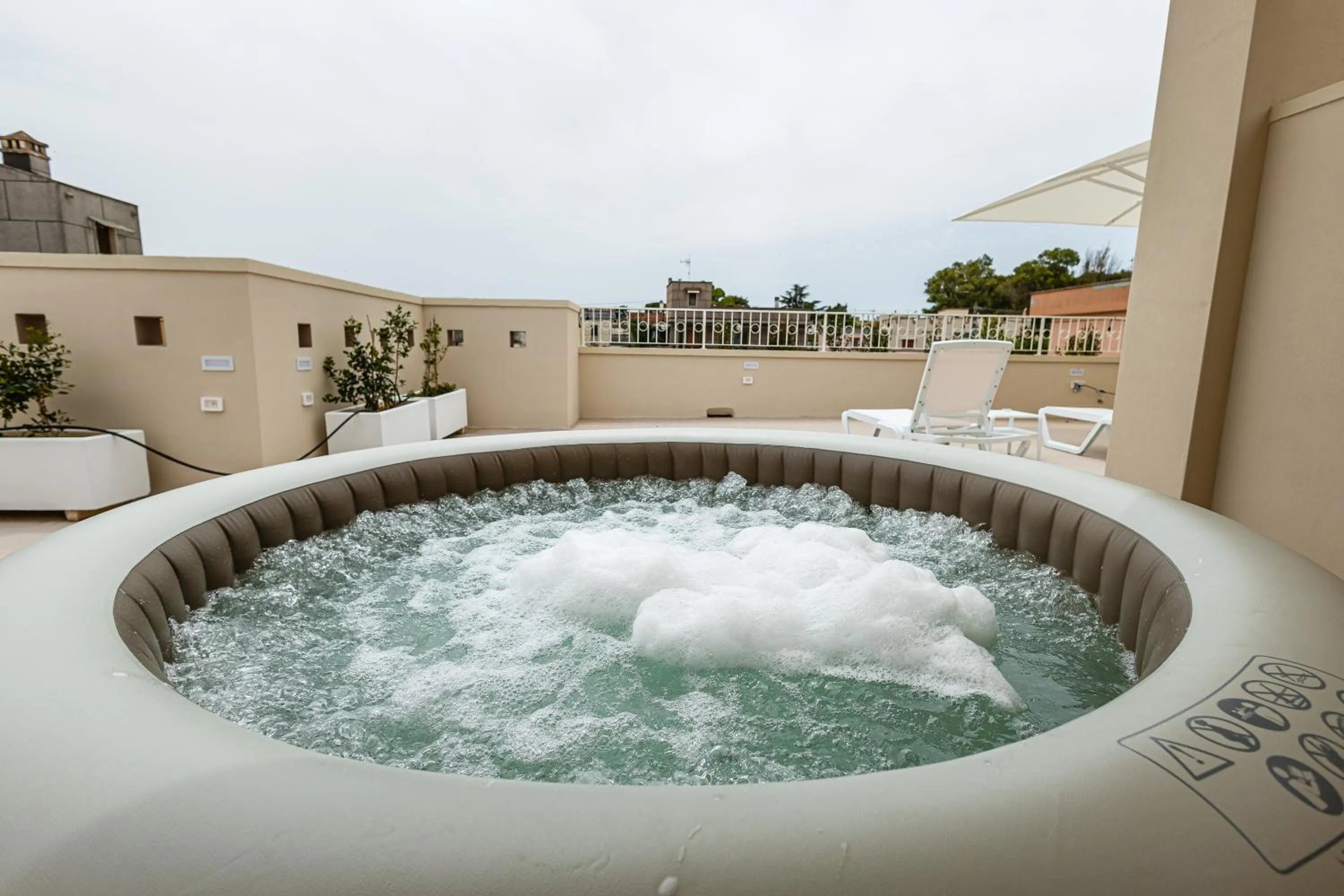 Hot Tub in La Collina di Montegrappa - Suites with Heated Private Pool - Suites with Shared Pool
