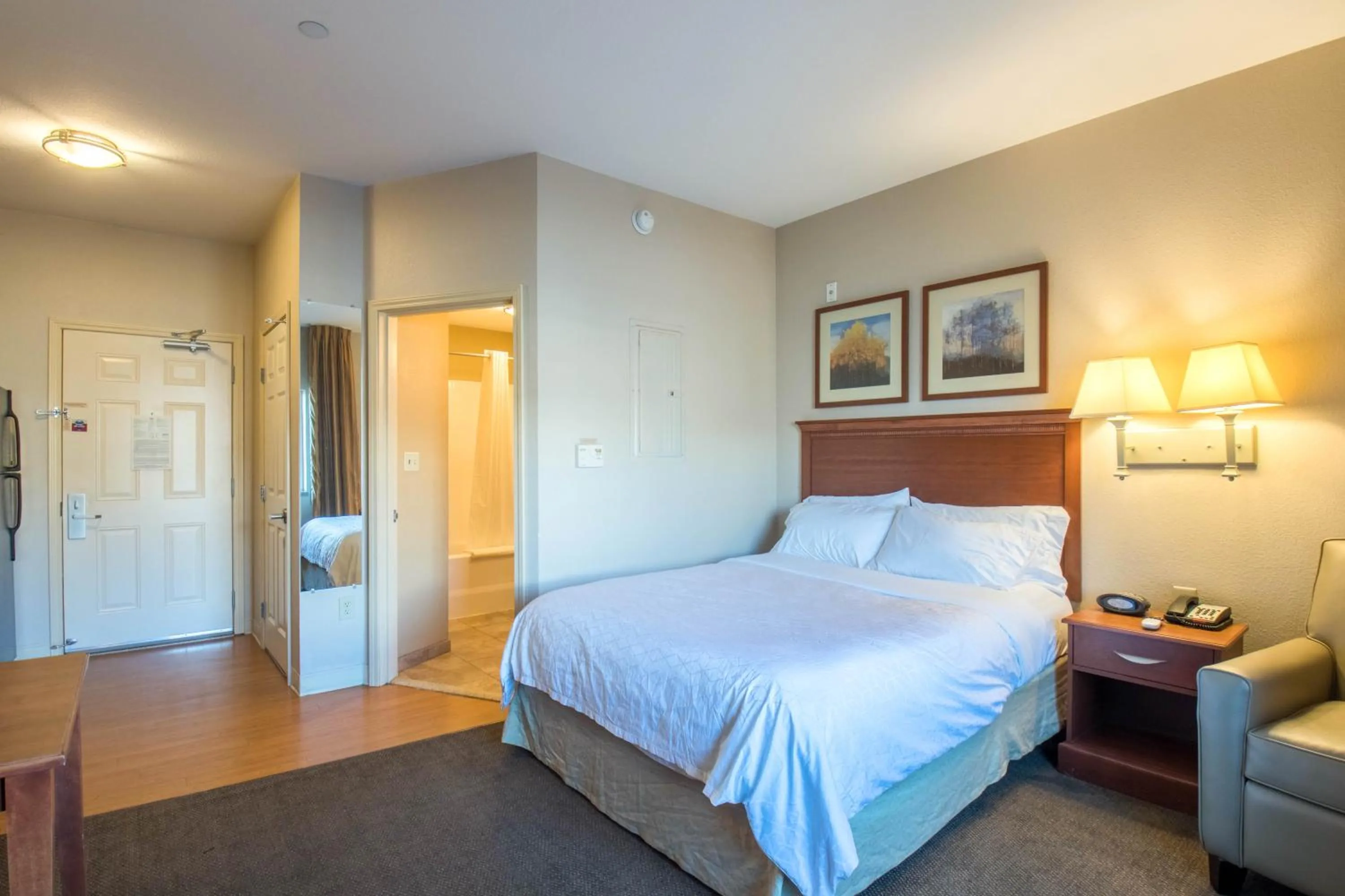 Bed in Western Slope Suites Parachute