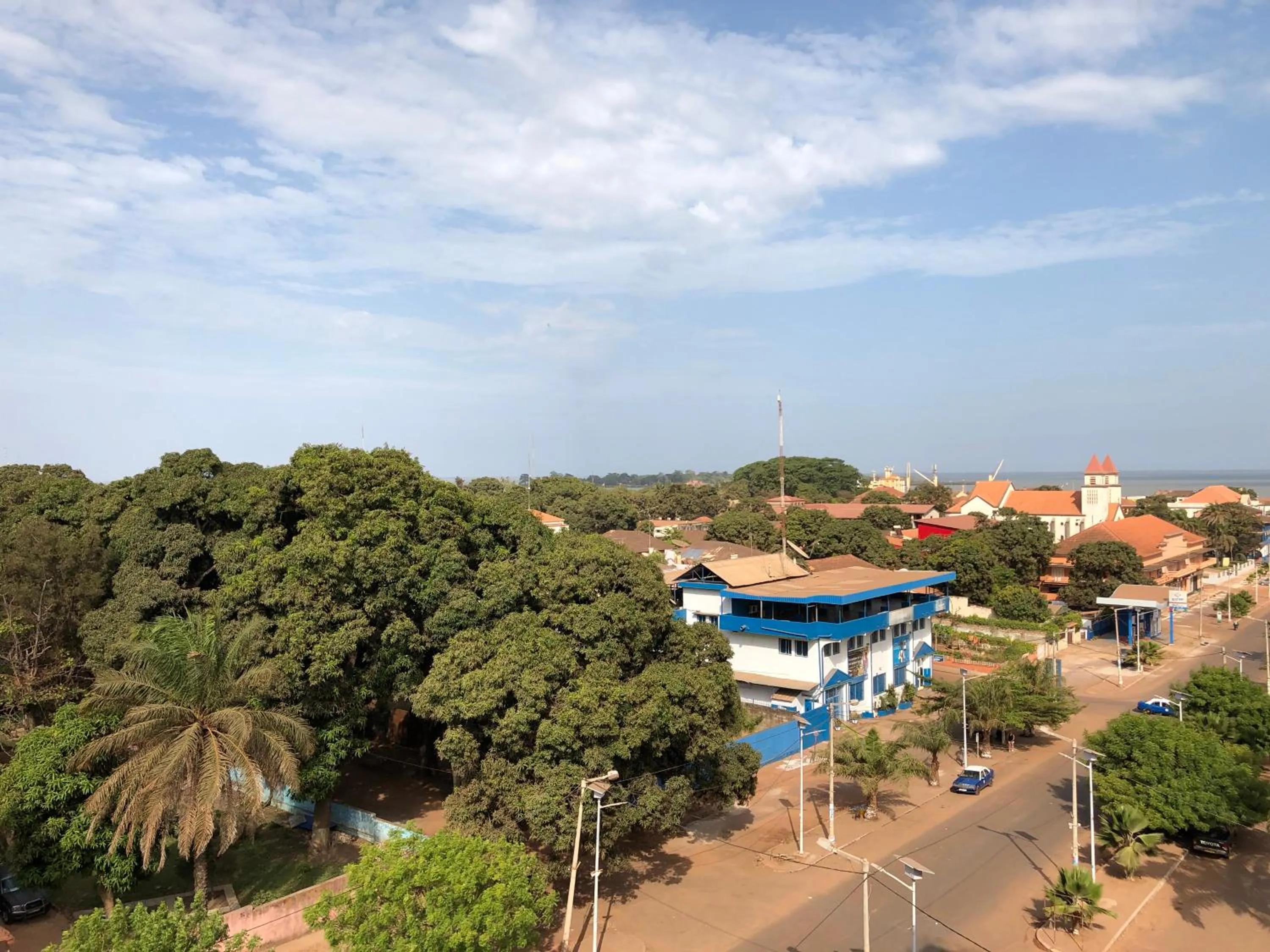 City view in Bissau Royal Hotel