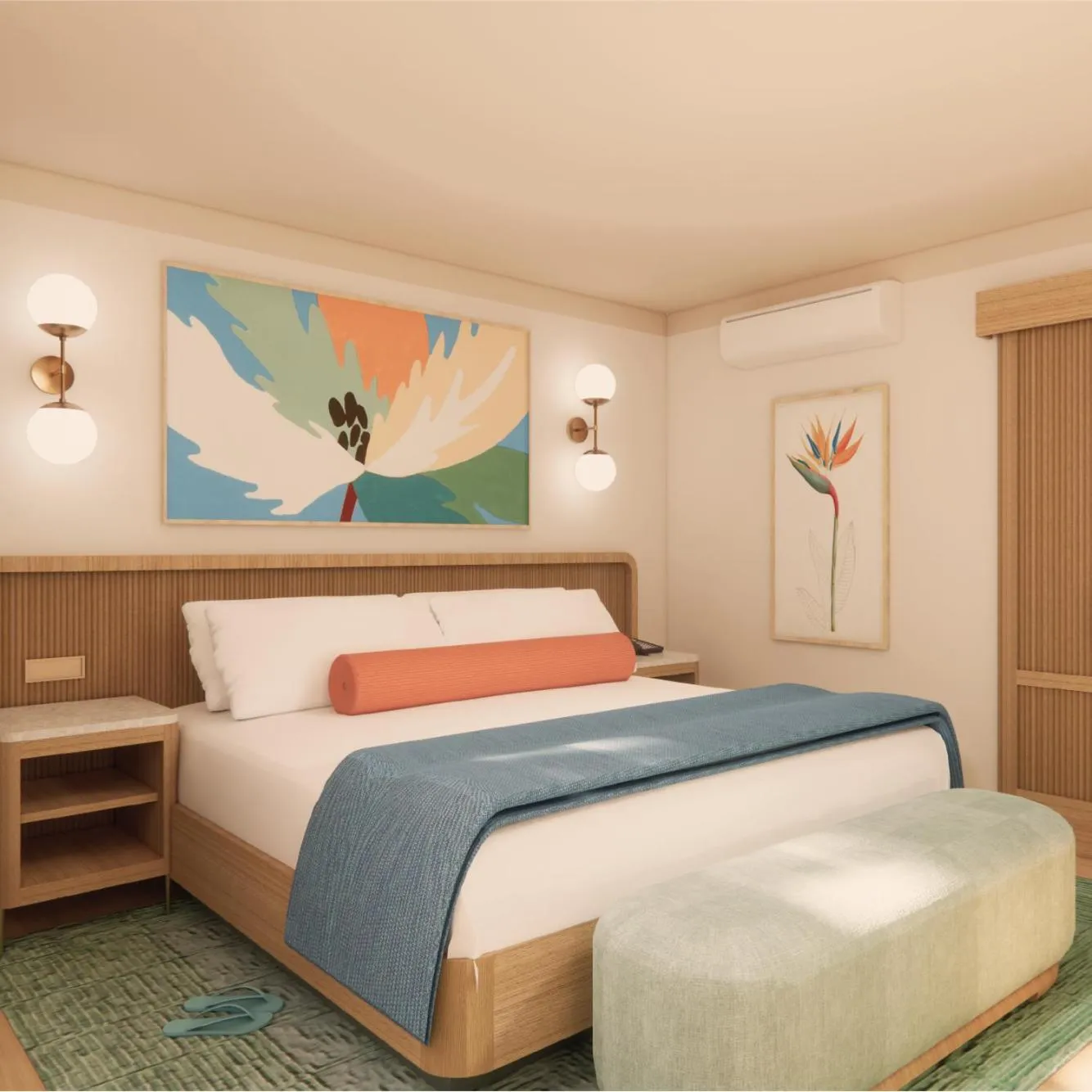 Bedroom in Pavilion Hotel