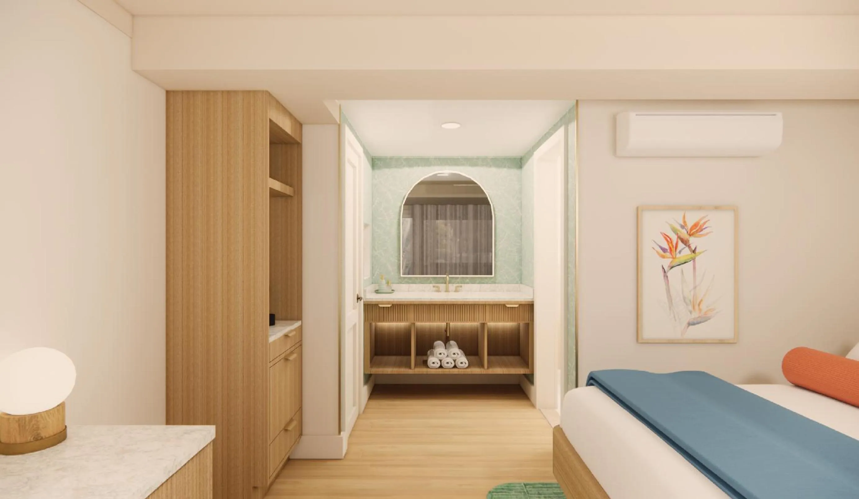 Bedroom in Pavilion Hotel