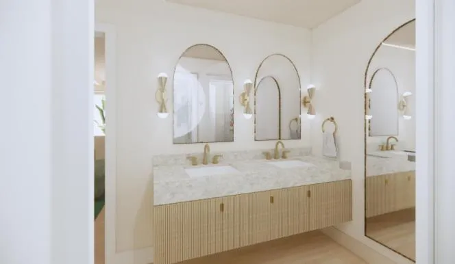 Bathroom in Pavilion Hotel