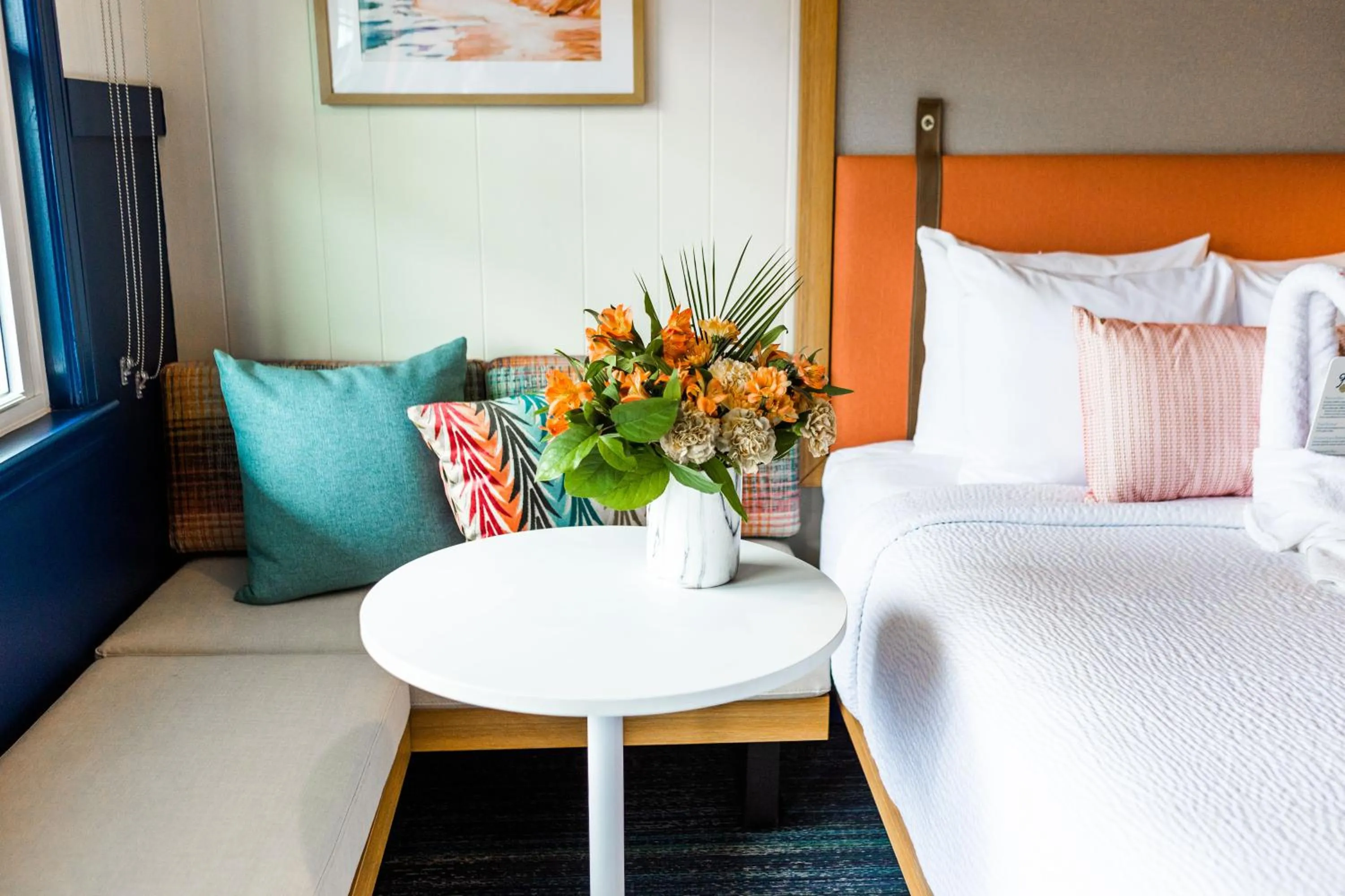 Decorative detail, Bed in Freebird by Reverie Boutique Collection