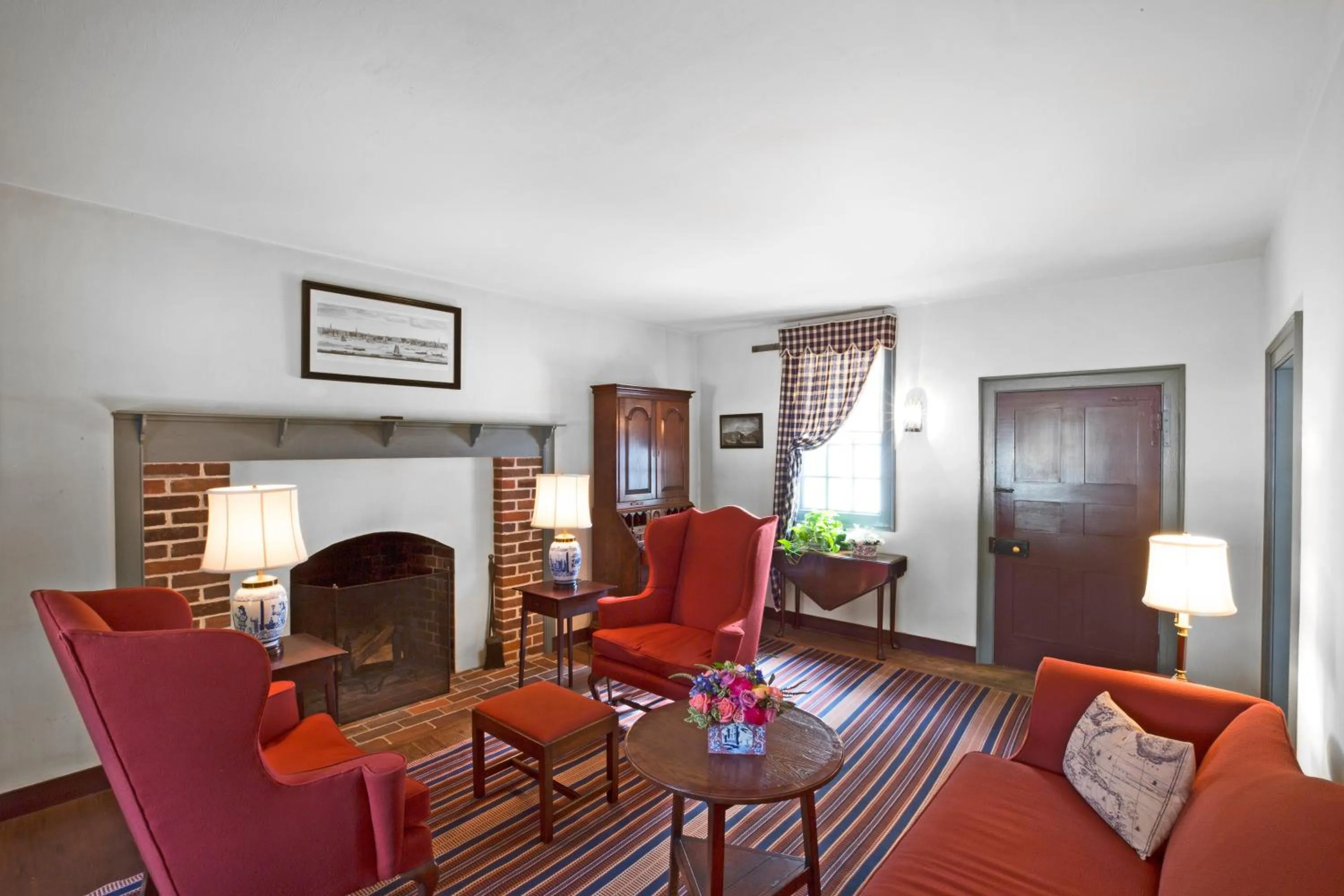 Seating area in Colonial Houses, an official Colonial Williamsburg Hotel