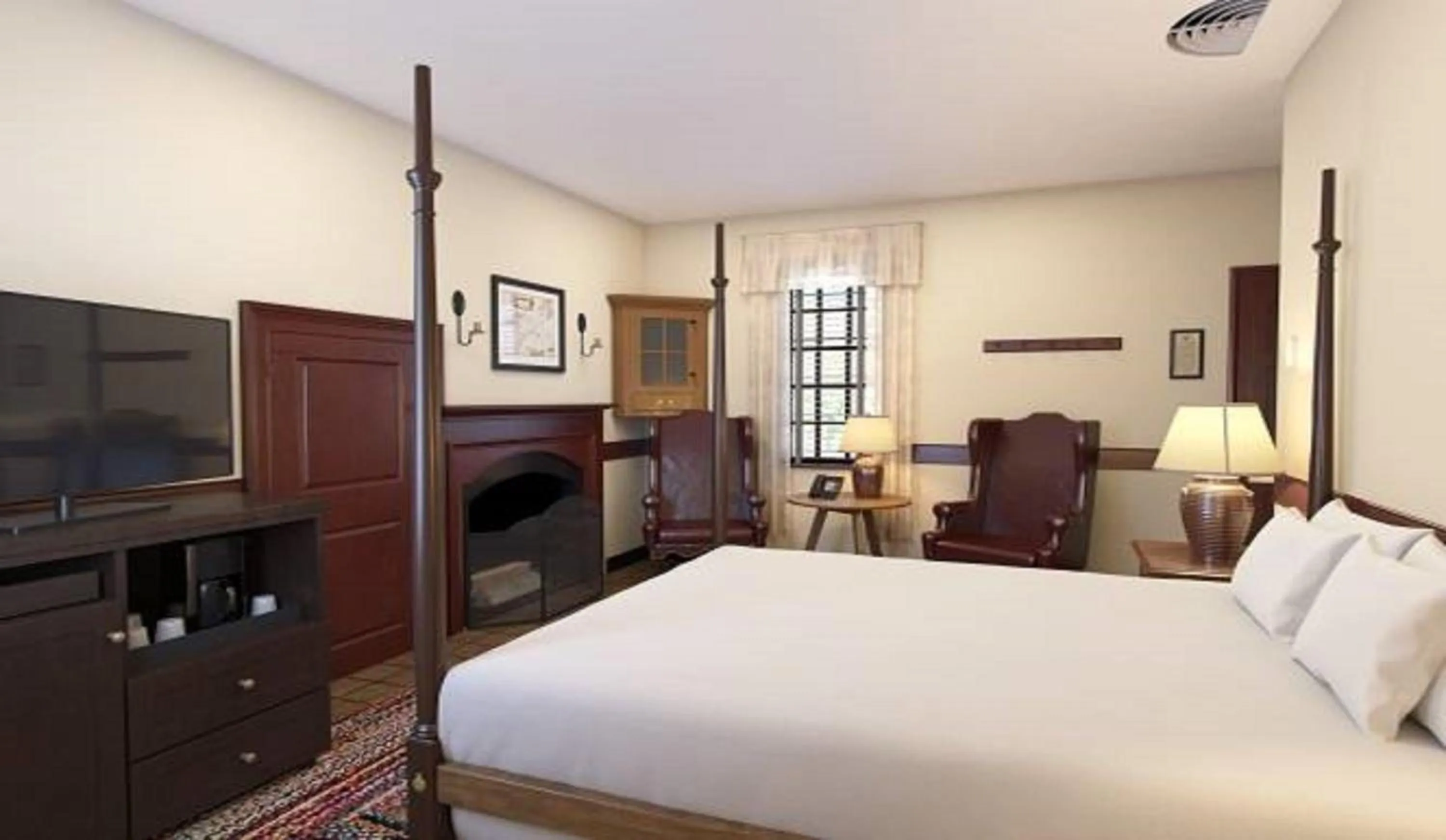 Bed in Colonial Houses, an official Colonial Williamsburg Hotel
