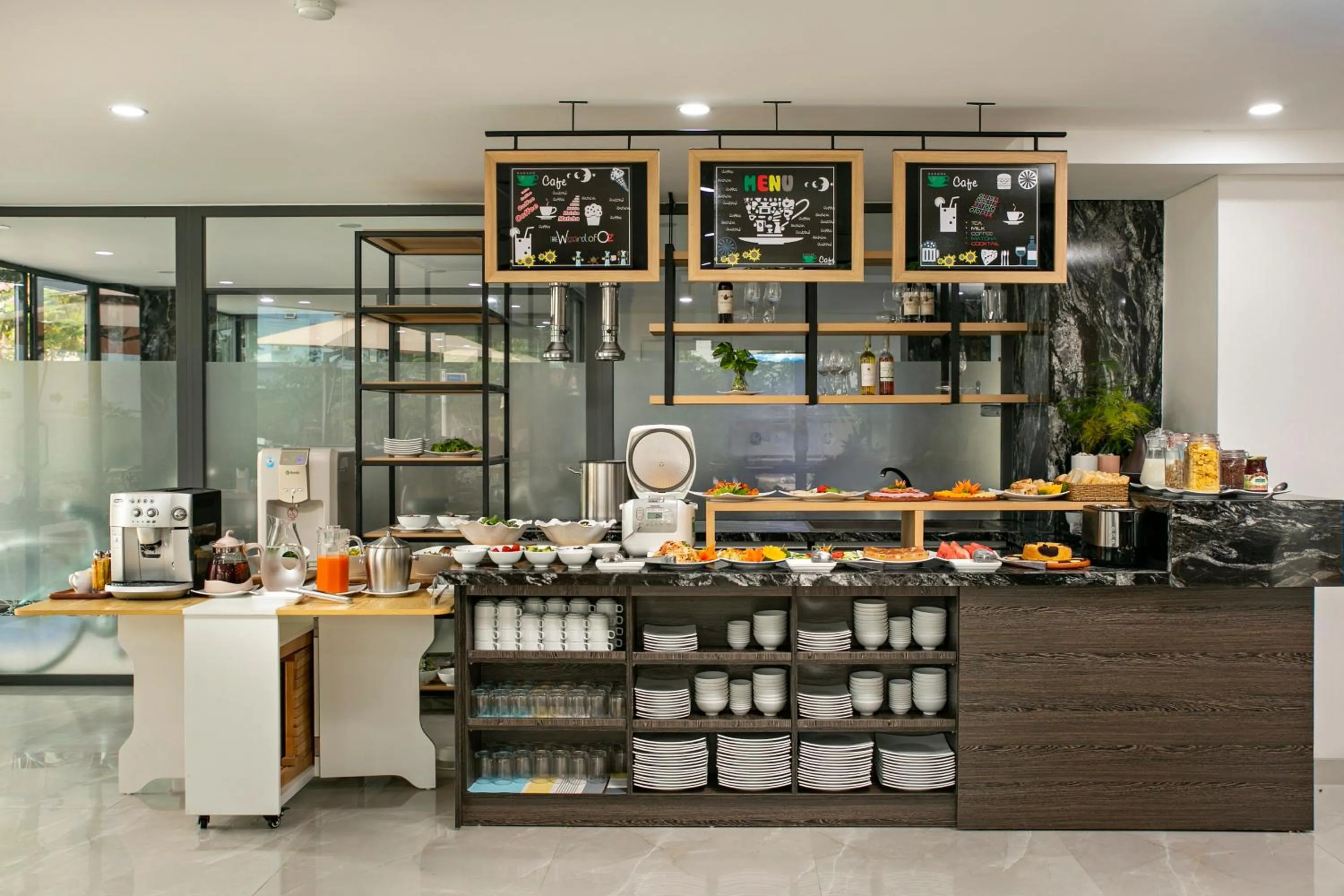 Buffet breakfast in Meliora Hotel & Apartment