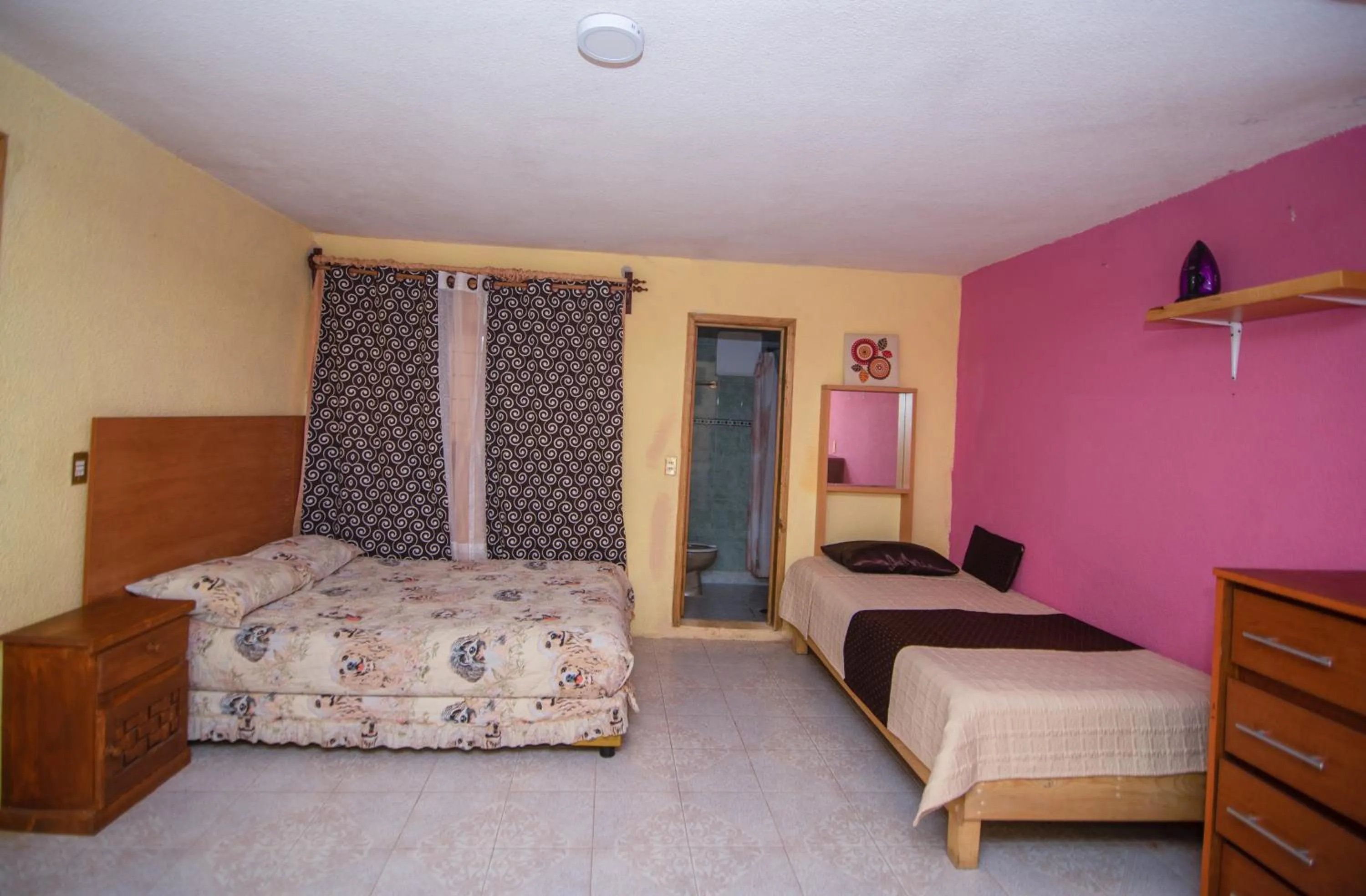 Bed in BONITO y AMPLIO DEPARTAMENTO con JARDÍN "EL PARAÍSO DE ZACATLÁN"