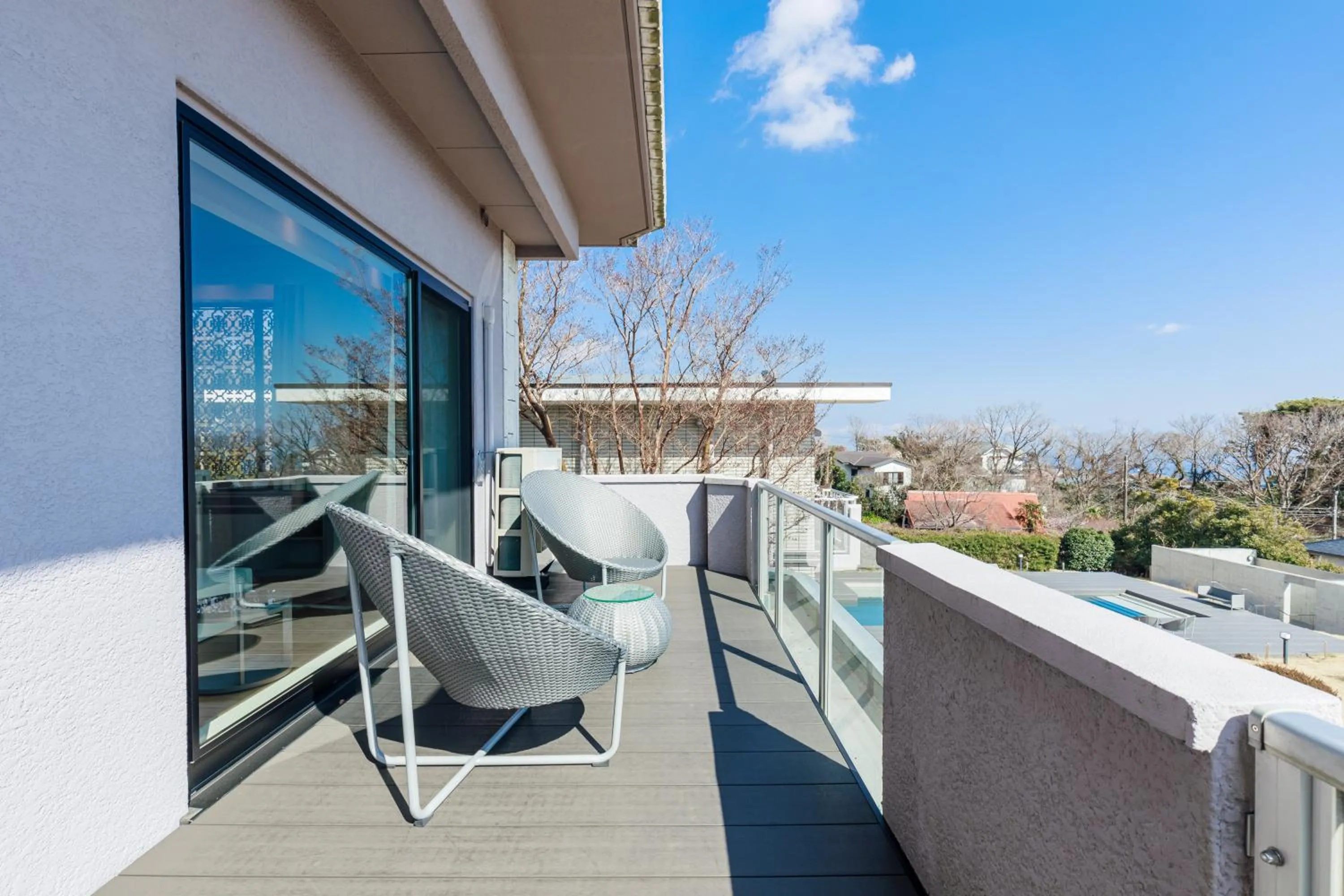 Balcony/Terrace in the salon 伊豆高原 Hotels & Resort