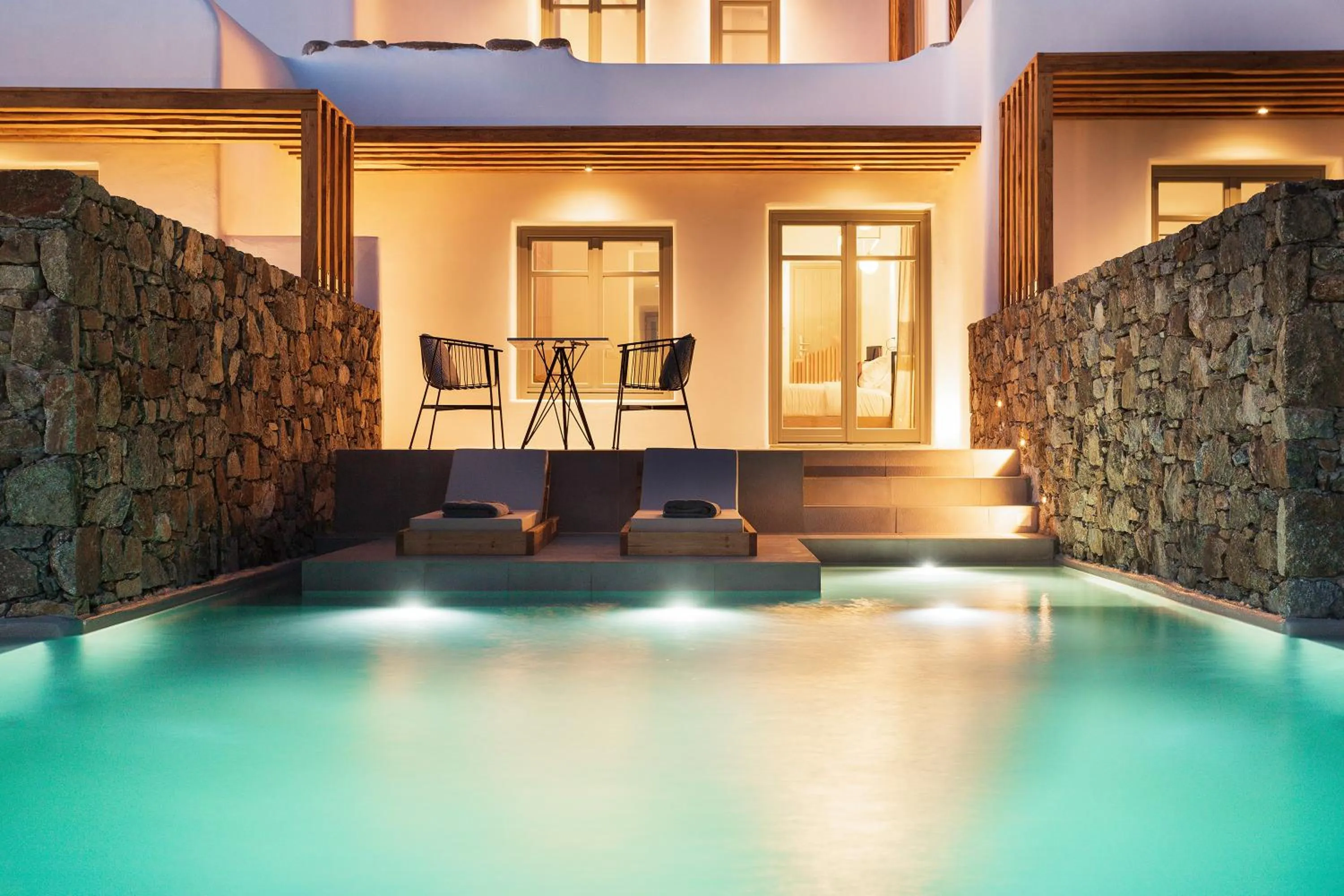 Balcony/Terrace in Mykonos Soul Luxury Suites