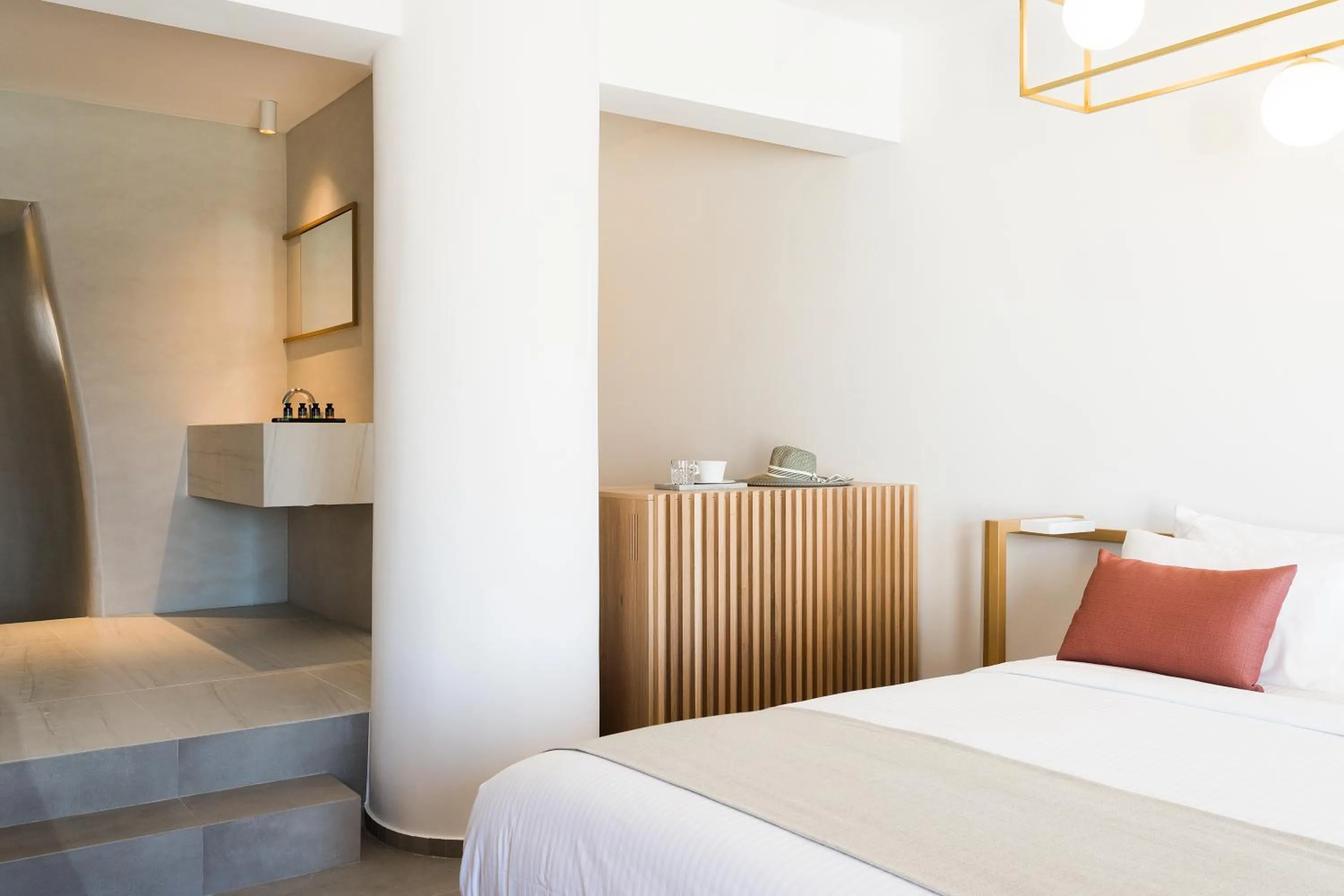 Bedroom, Bed in Mykonos Soul Luxury Suites