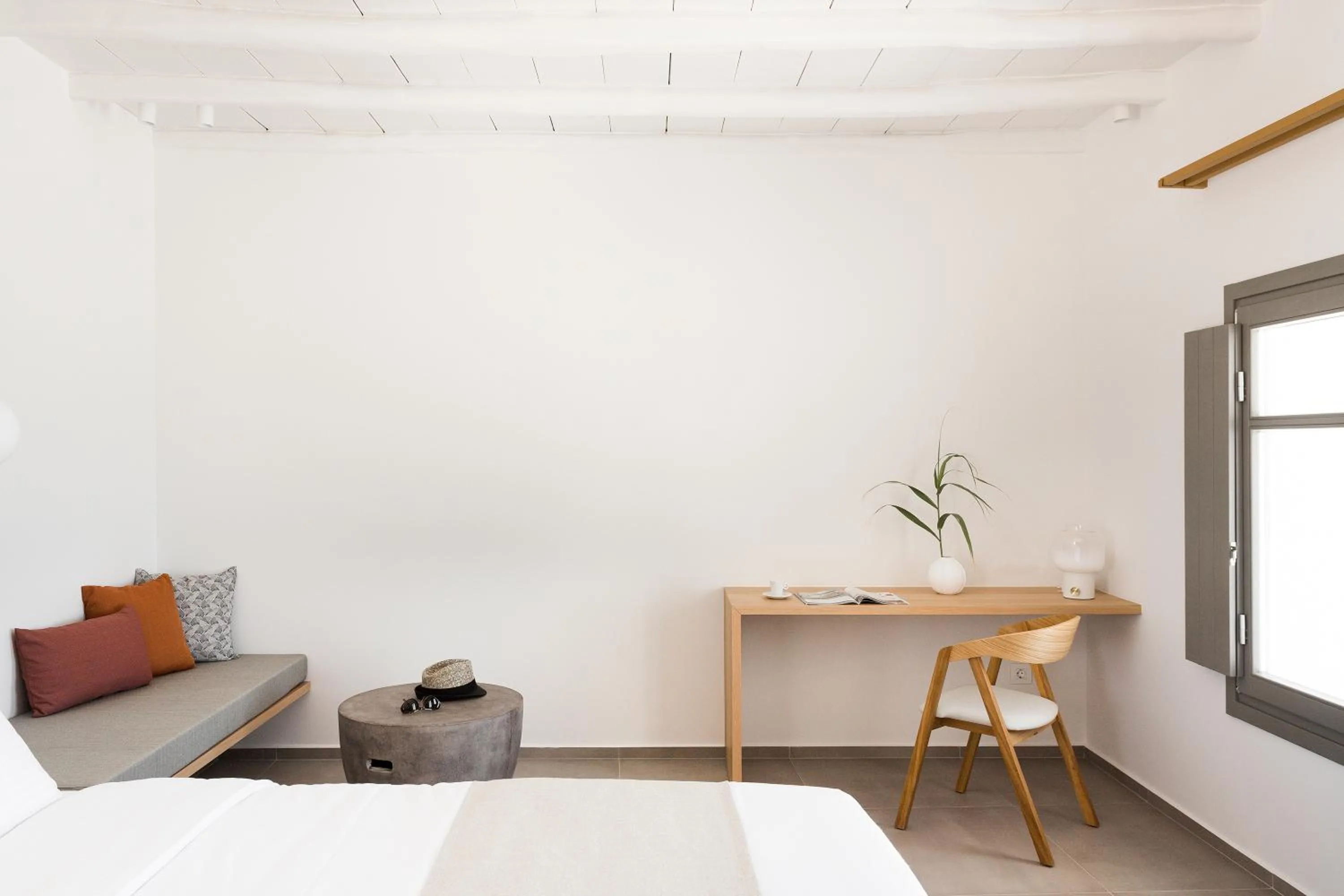 Seating area, Bed in Mykonos Soul Luxury Suites