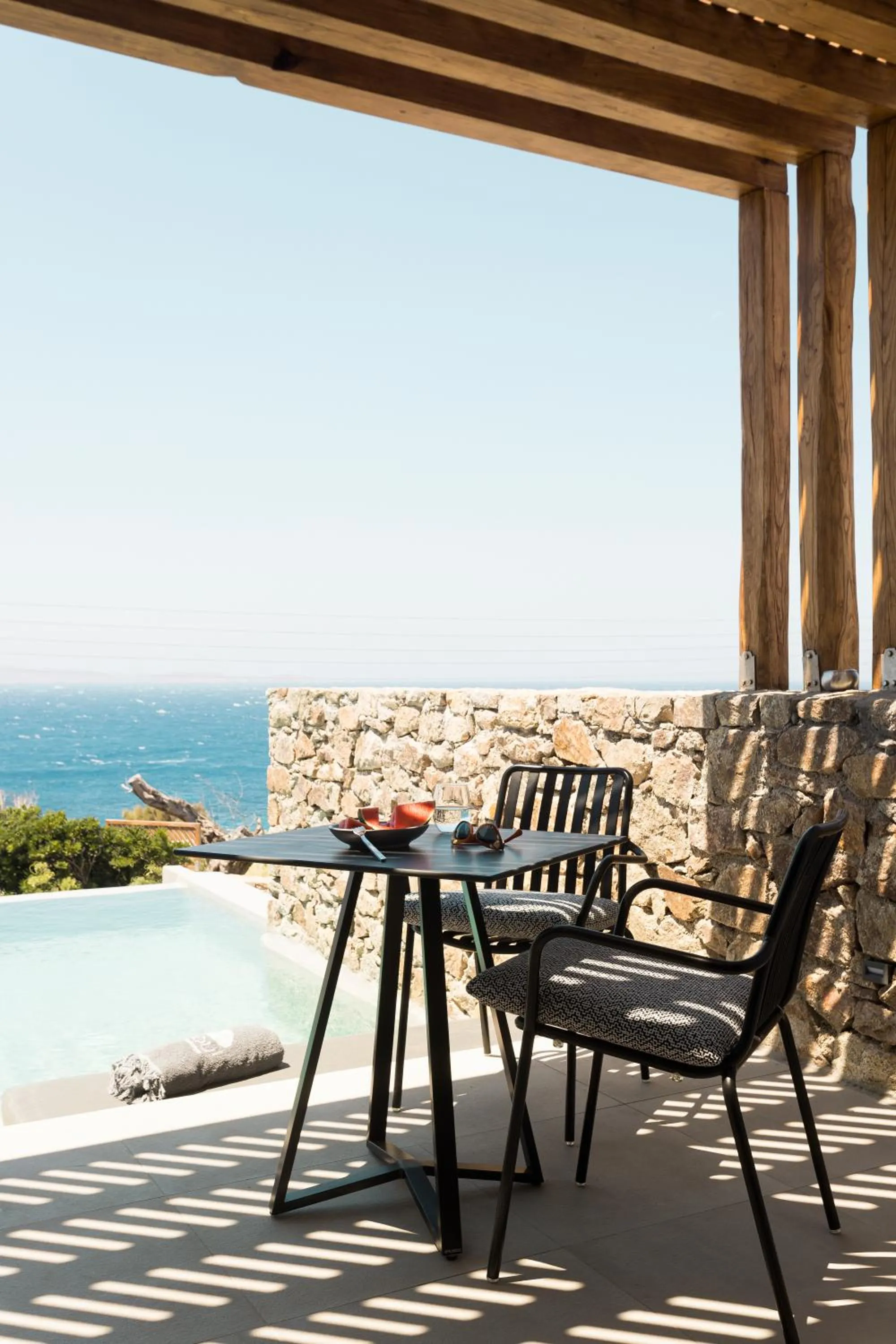 Patio in Mykonos Soul Luxury Suites