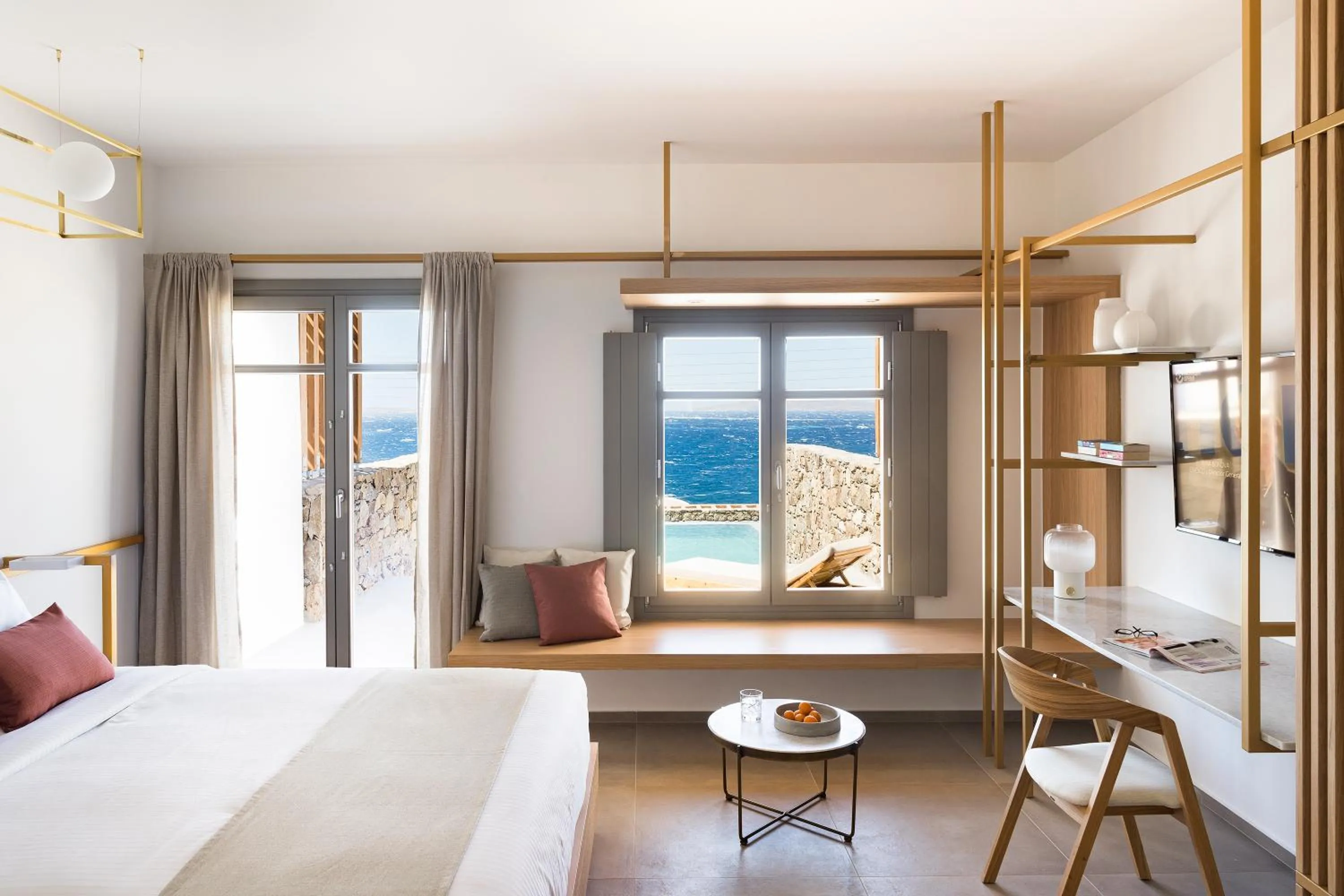 Photo of the whole room, Bed in Mykonos Soul Luxury Suites