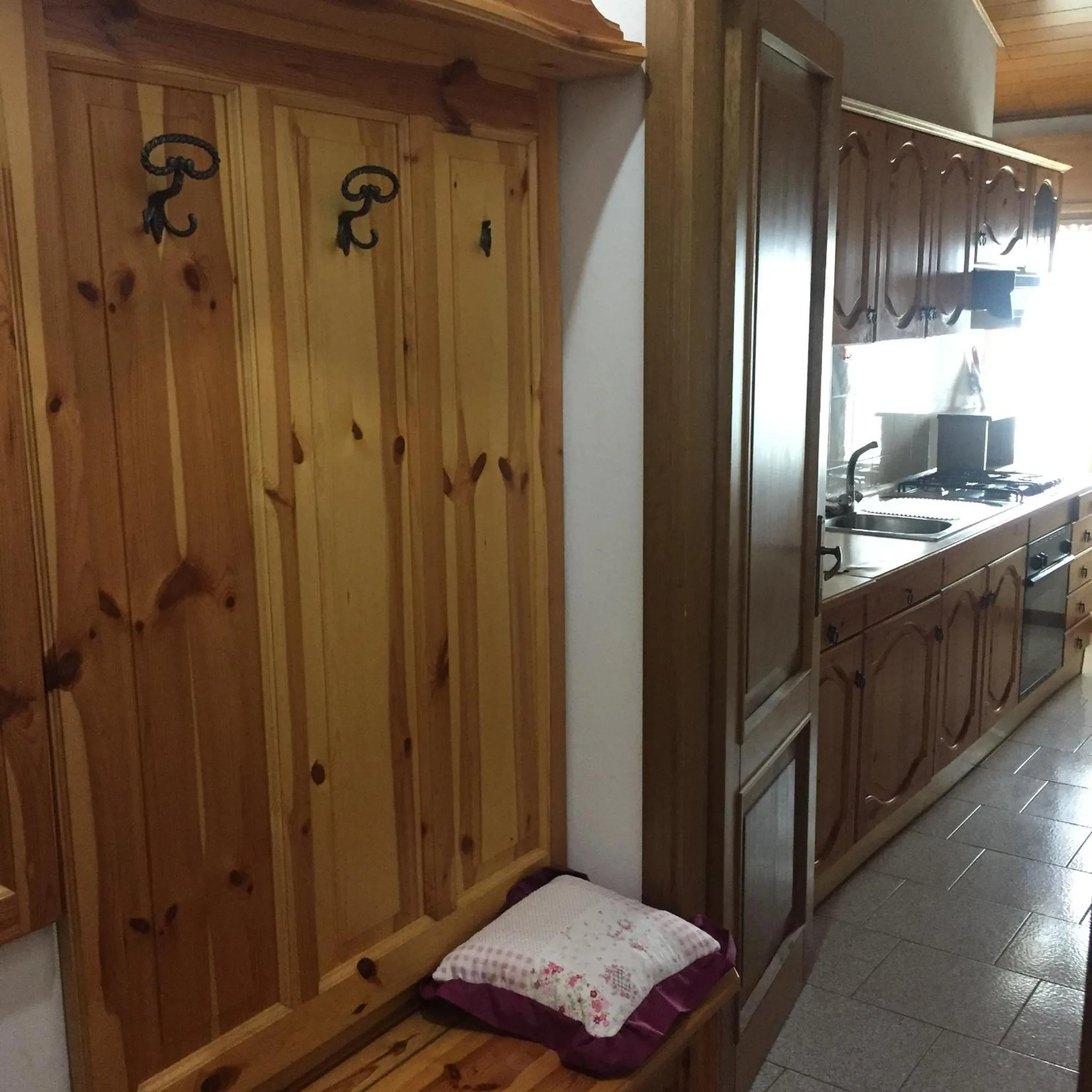 Kitchen or kitchenette in Locanda del Sole