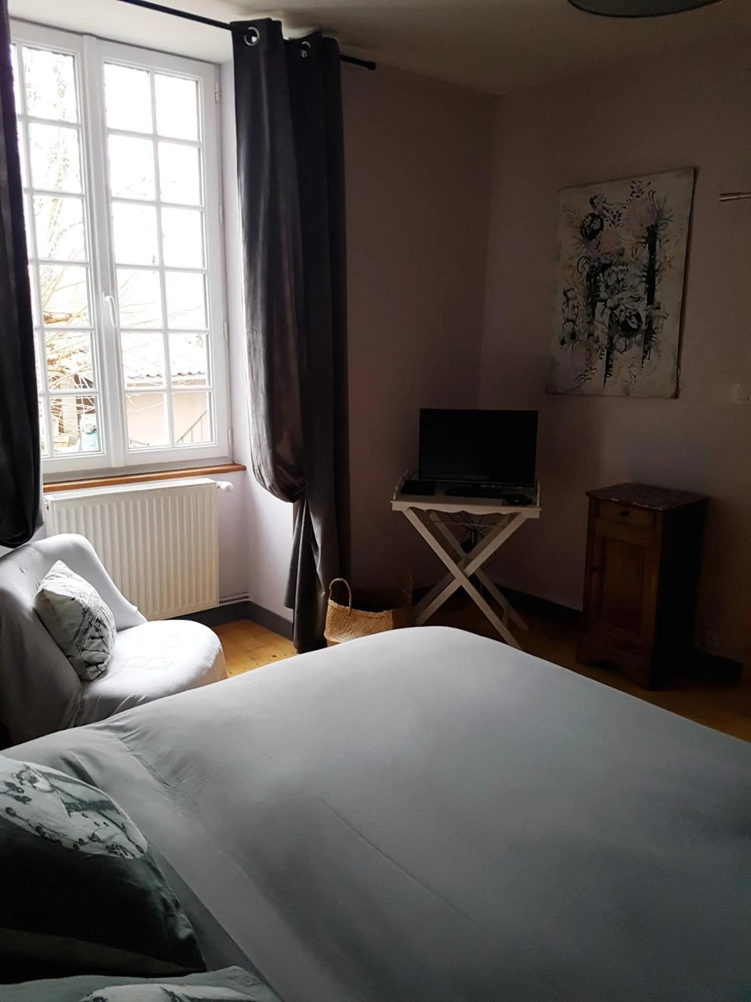 Bedroom, Bed in chambres d'hôtes du Tilleul