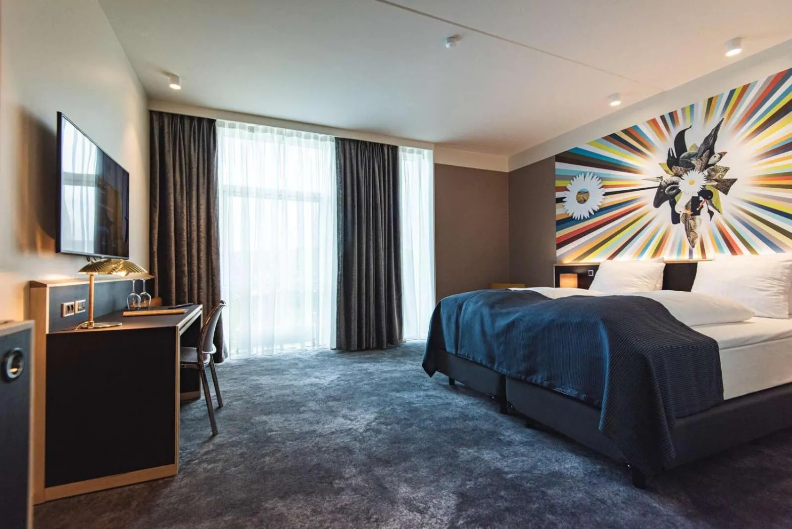 Property building, Bed in Hotel Brandan