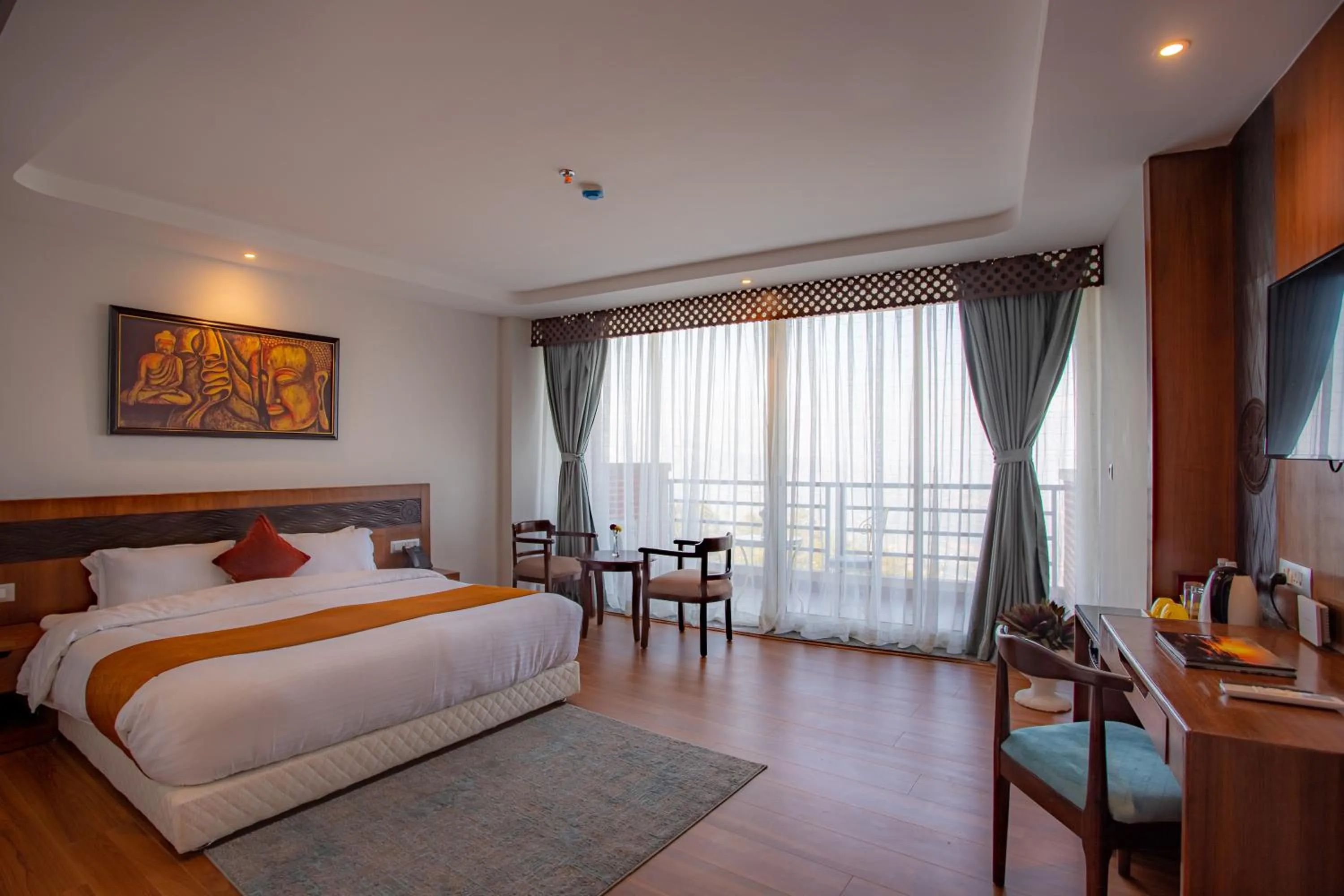 Photo of the whole room, Bed in Hotel Sarathi