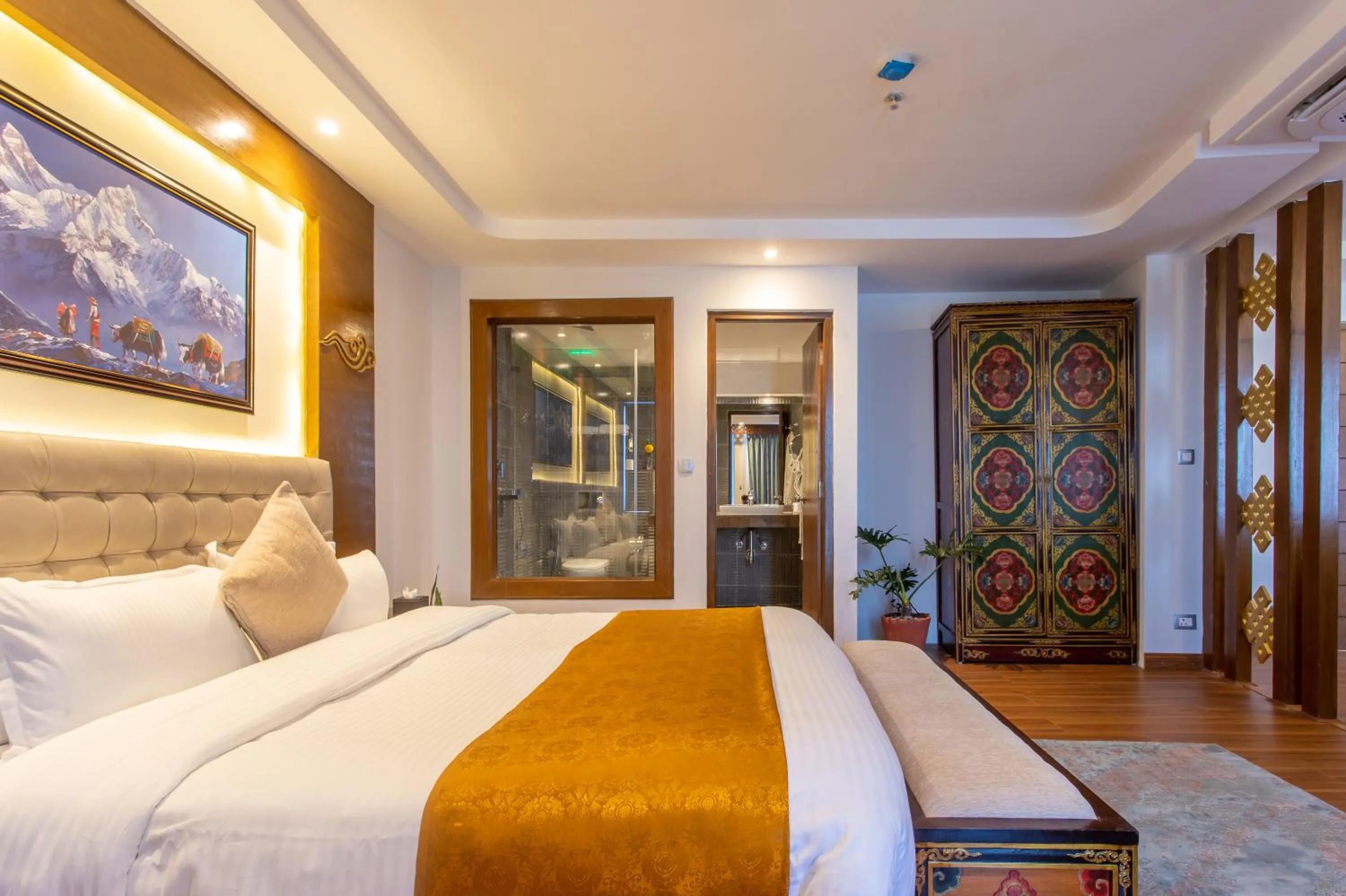 Bed in Hotel Sarathi