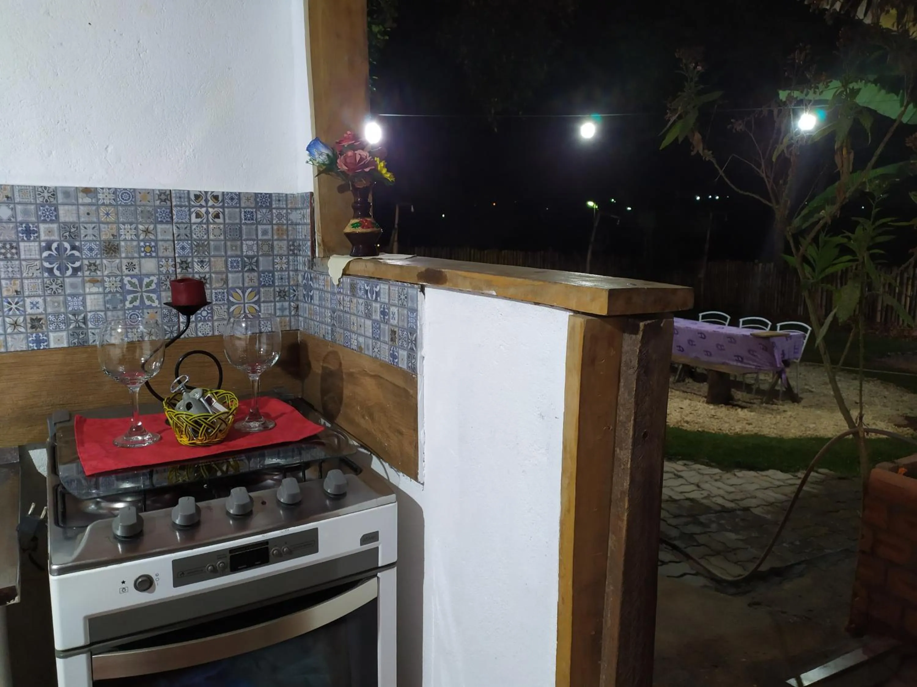 Communal kitchen in Hostel Portal Das Fadas