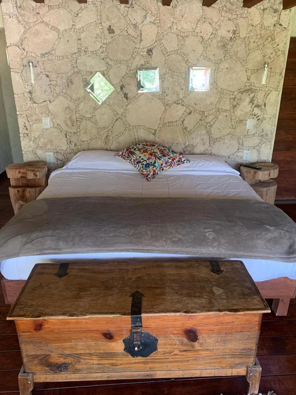 Bed in Zidada Hotel and Chalets