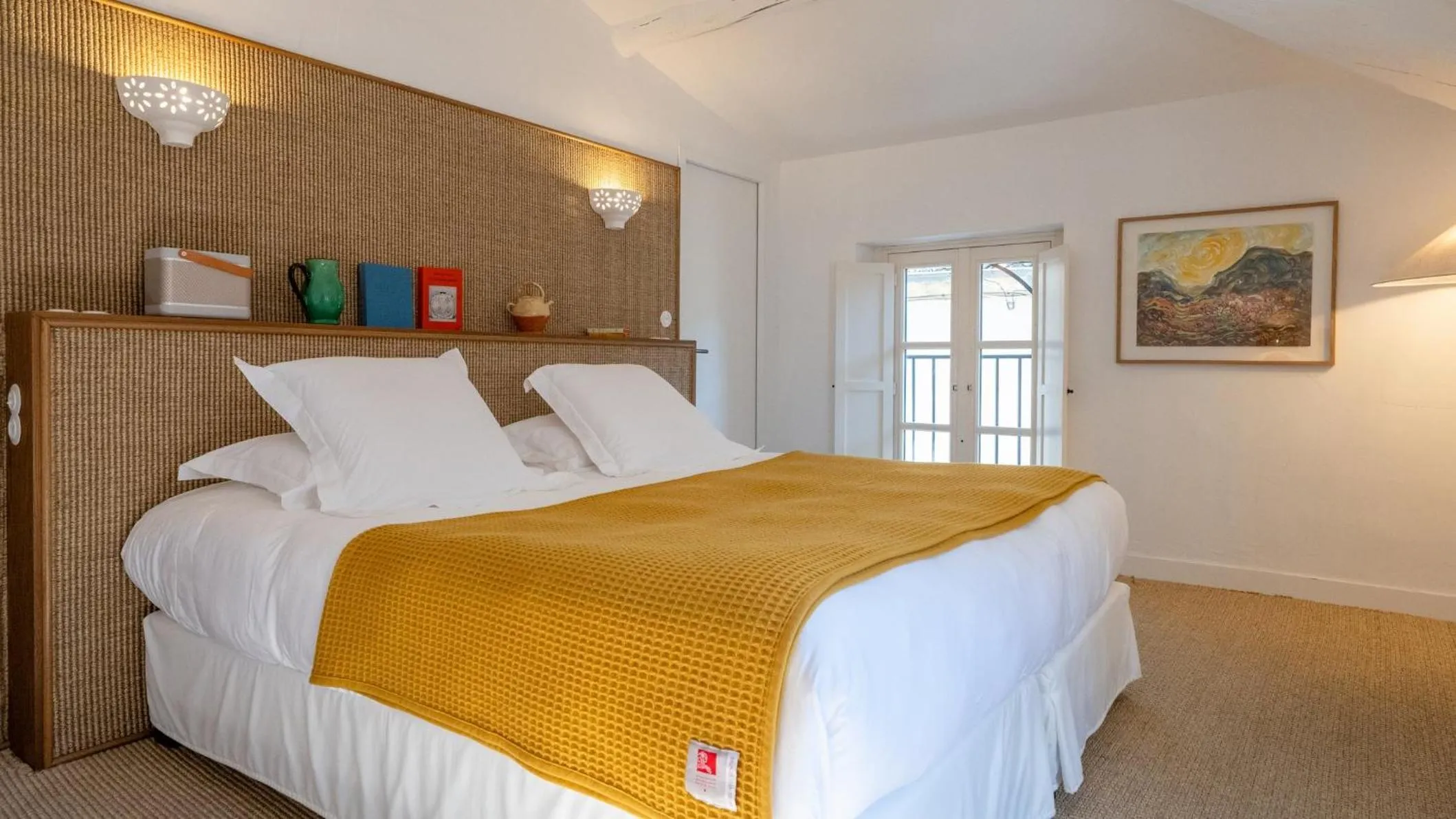 Photo of the whole room, Bed in Le Moulin, Lourmarin, a Beaumier Hotel