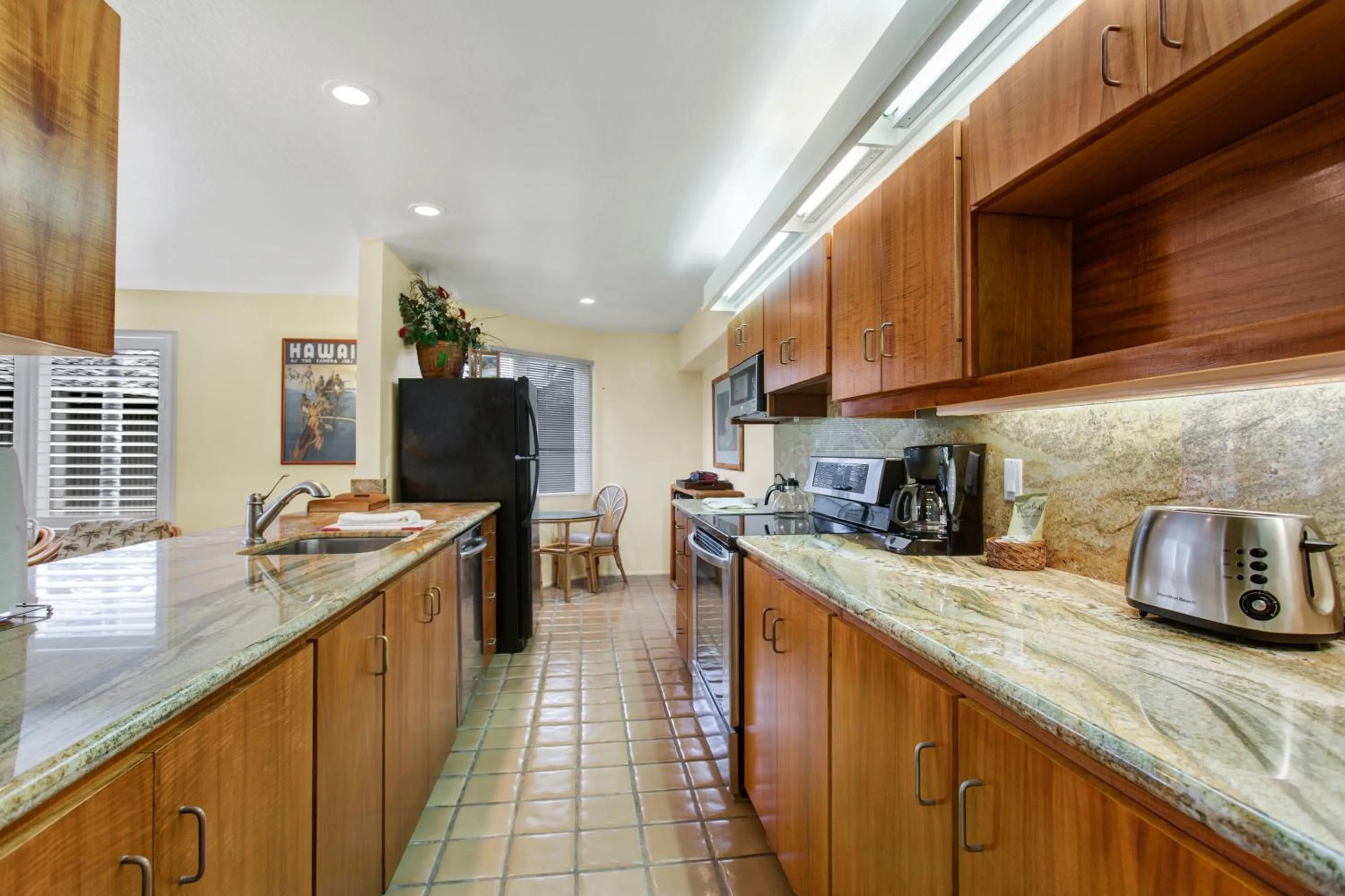 kitchen in Castle Kanaloa at Kona