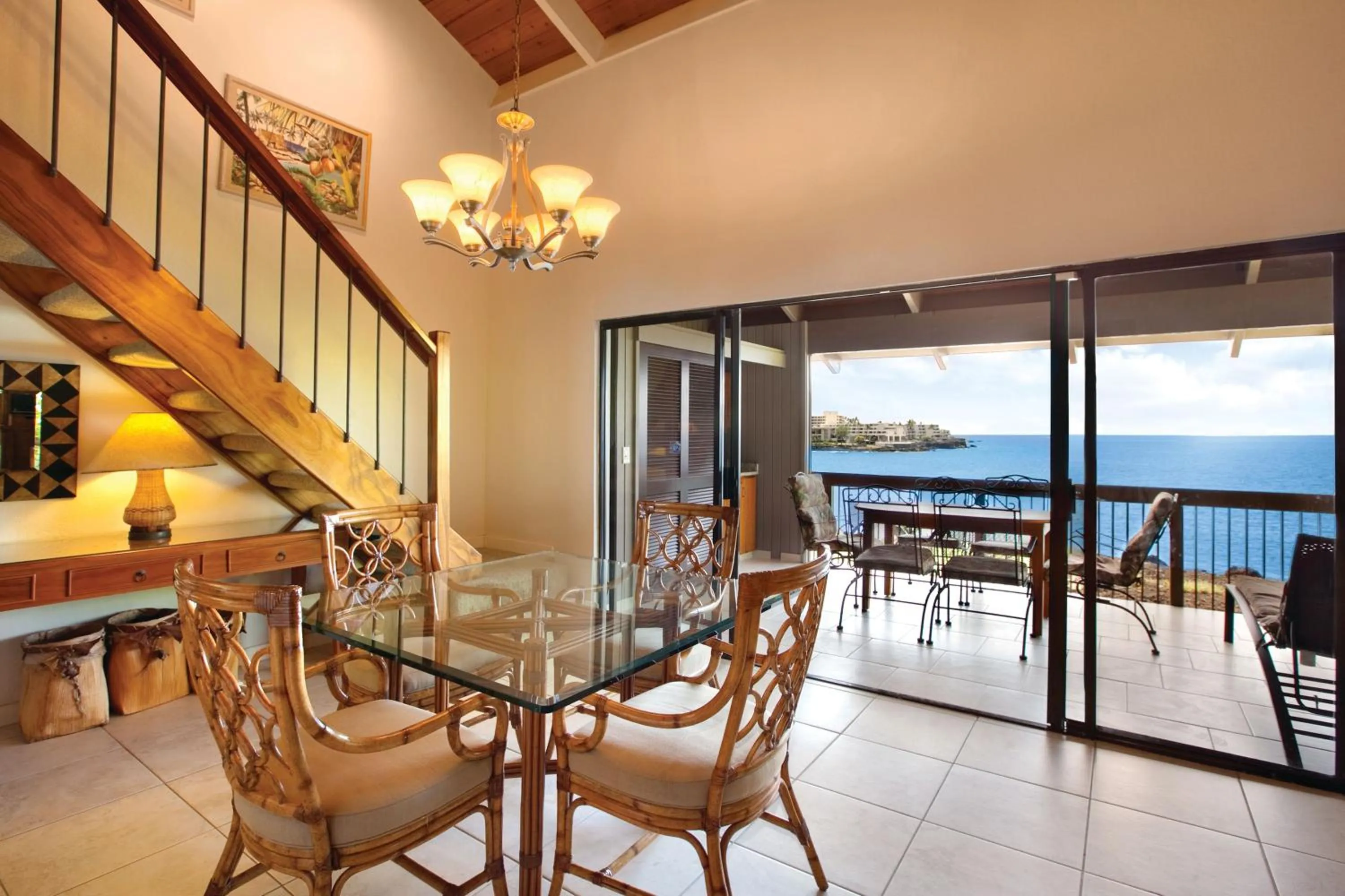 Patio in Castle Kanaloa at Kona