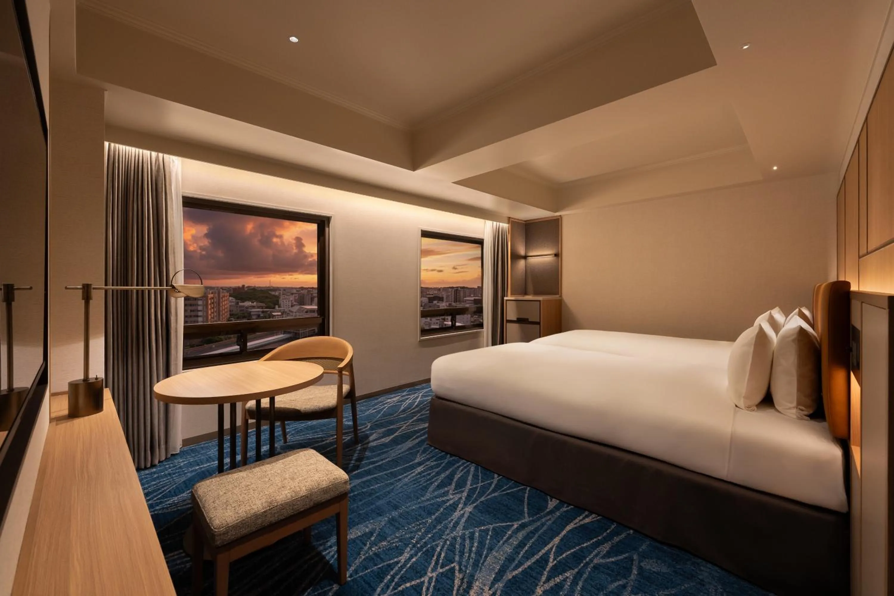 Photo of the whole room, Bed in Okinawa Harborview Hotel