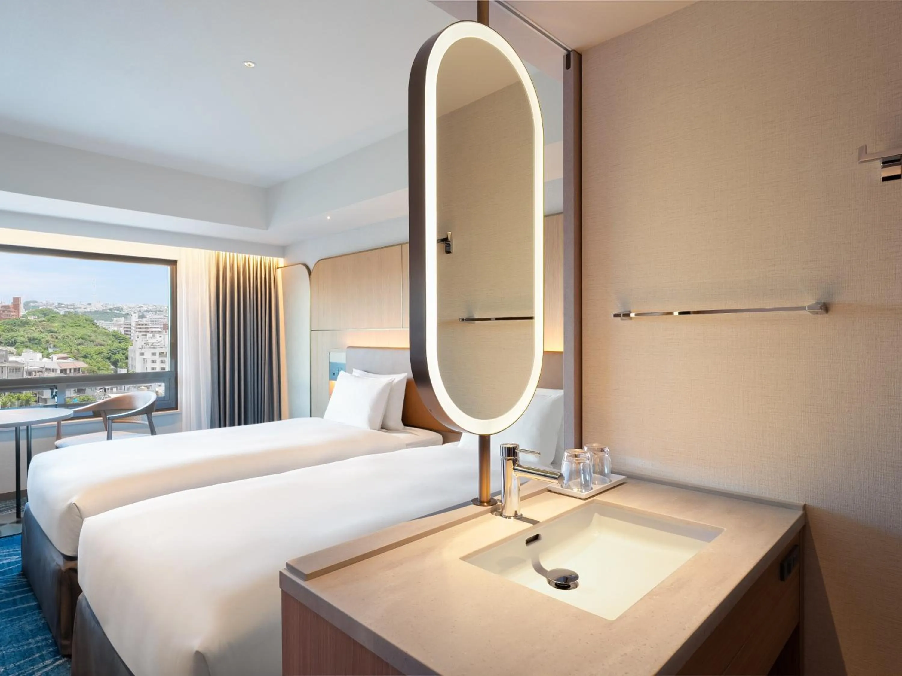 Photo of the whole room, Bed in Okinawa Harborview Hotel