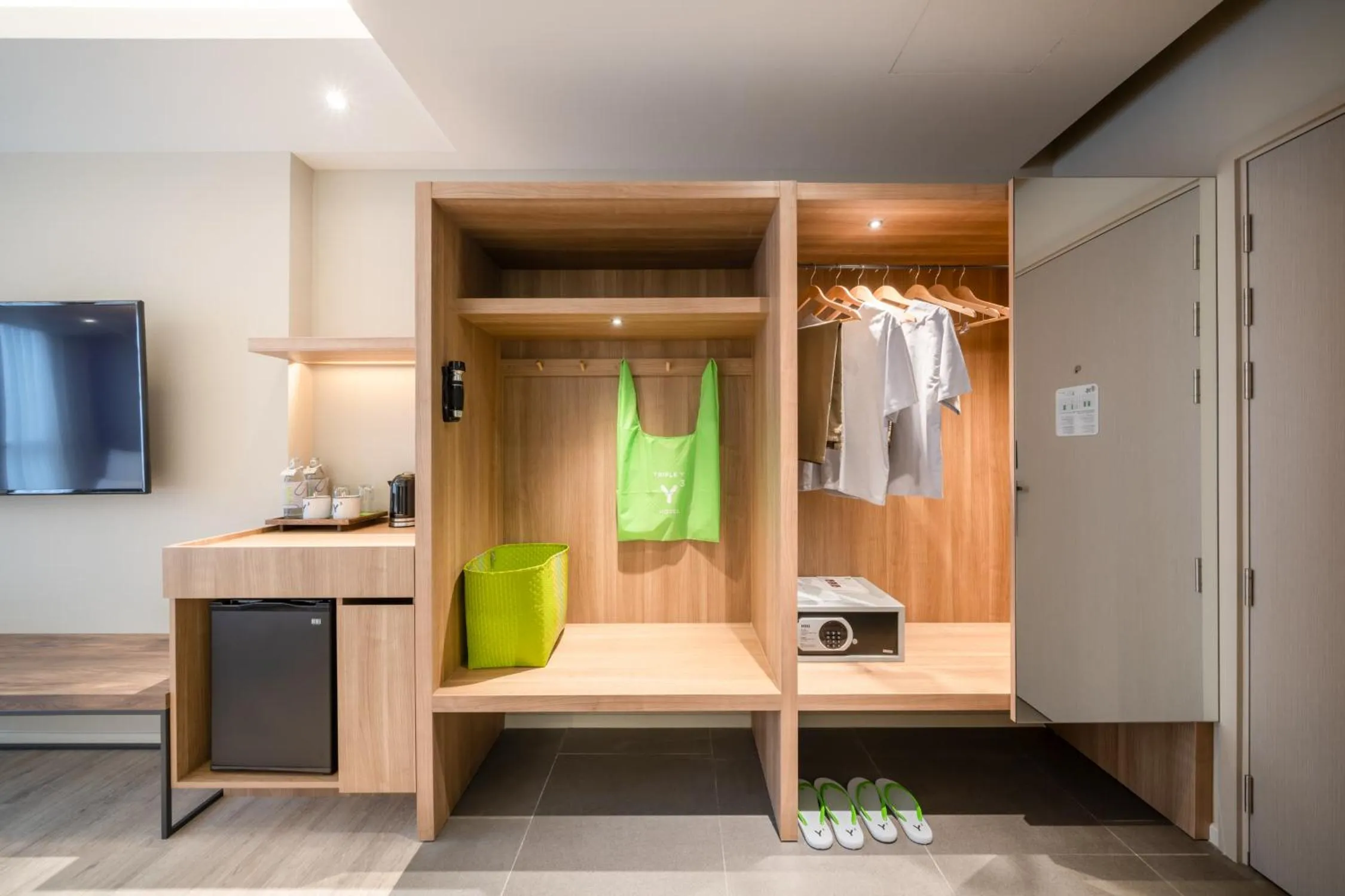 wardrobe in Triple Y Hotel