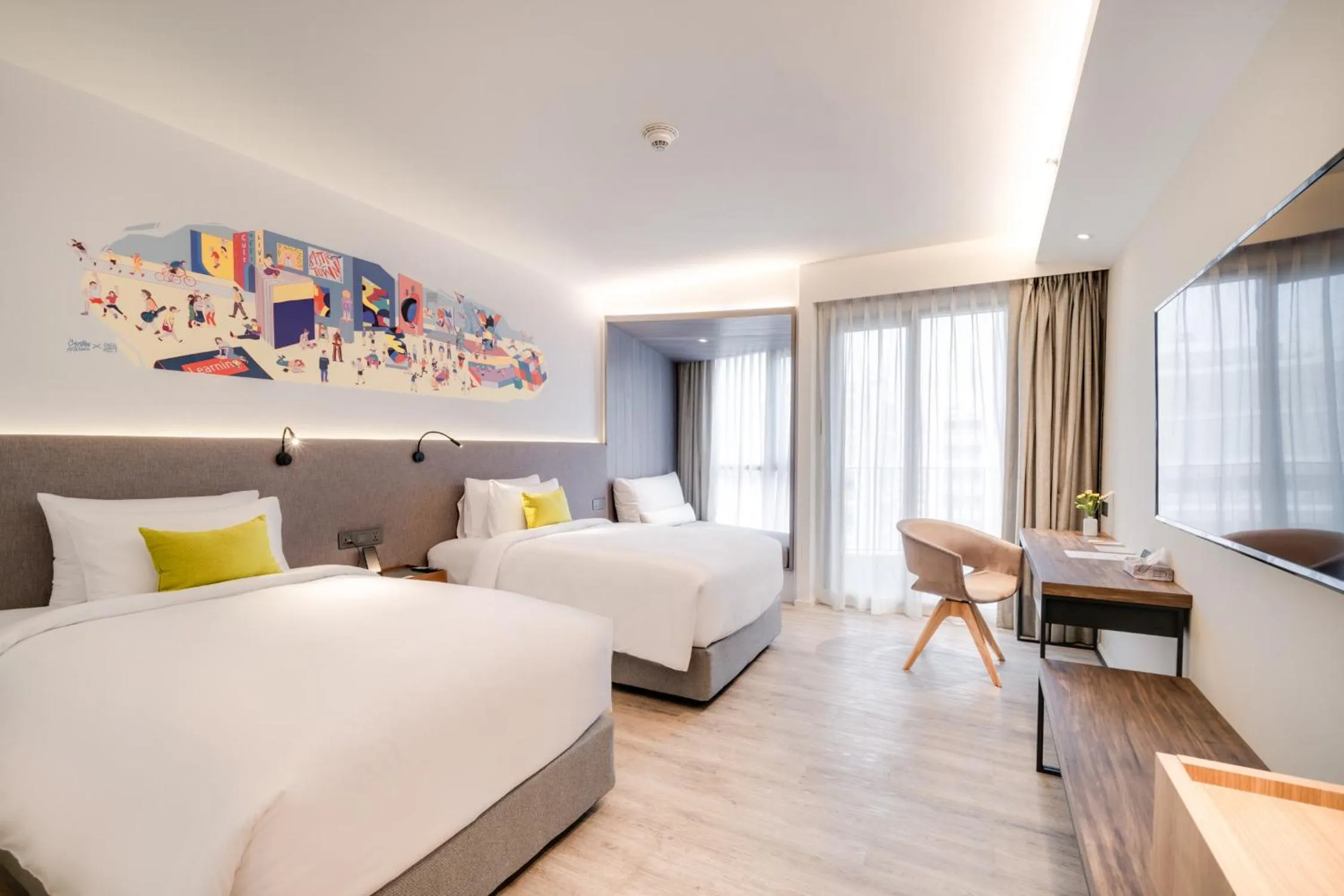 Bed in Triple Y Hotel