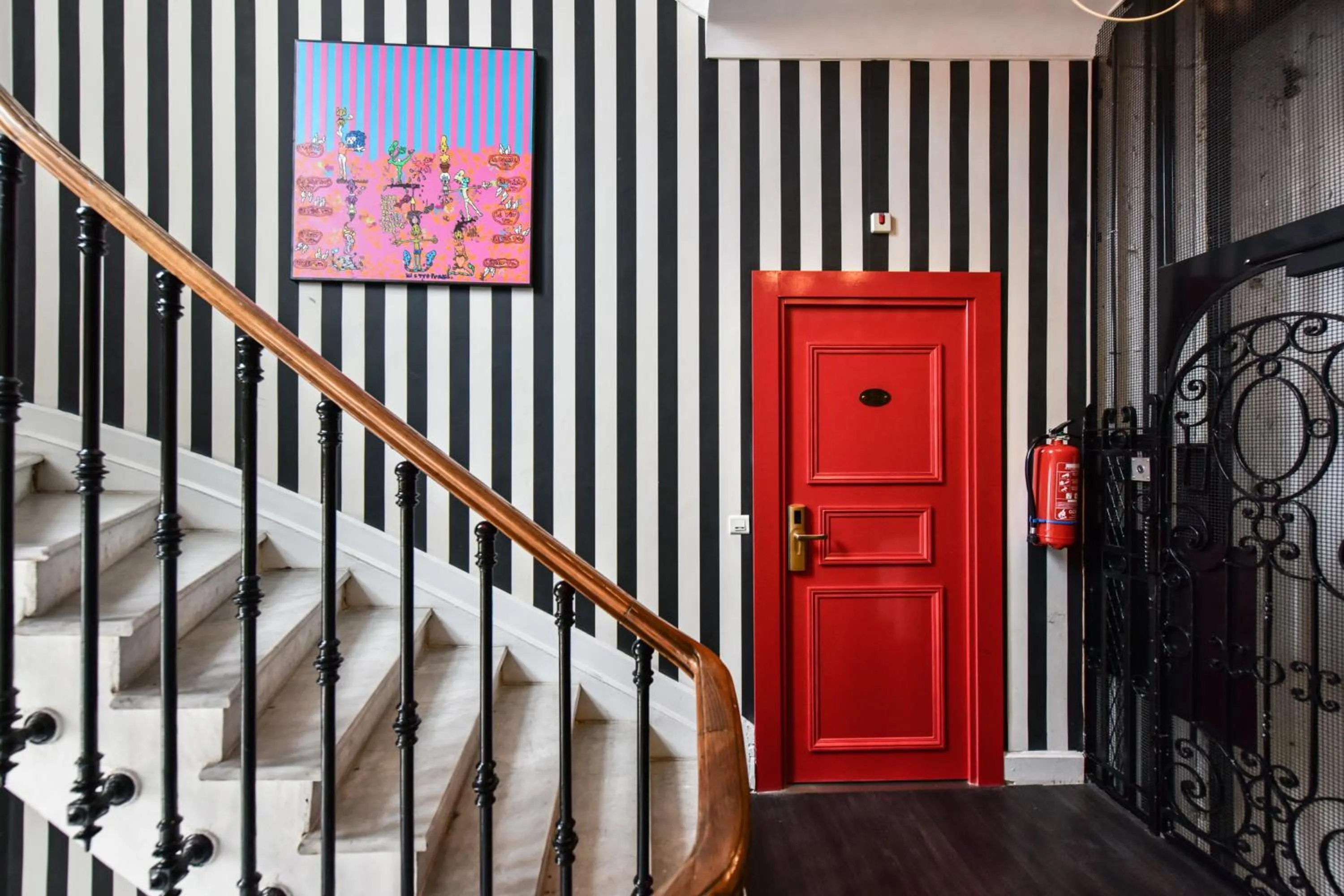 Decorative detail in Hotel Aria