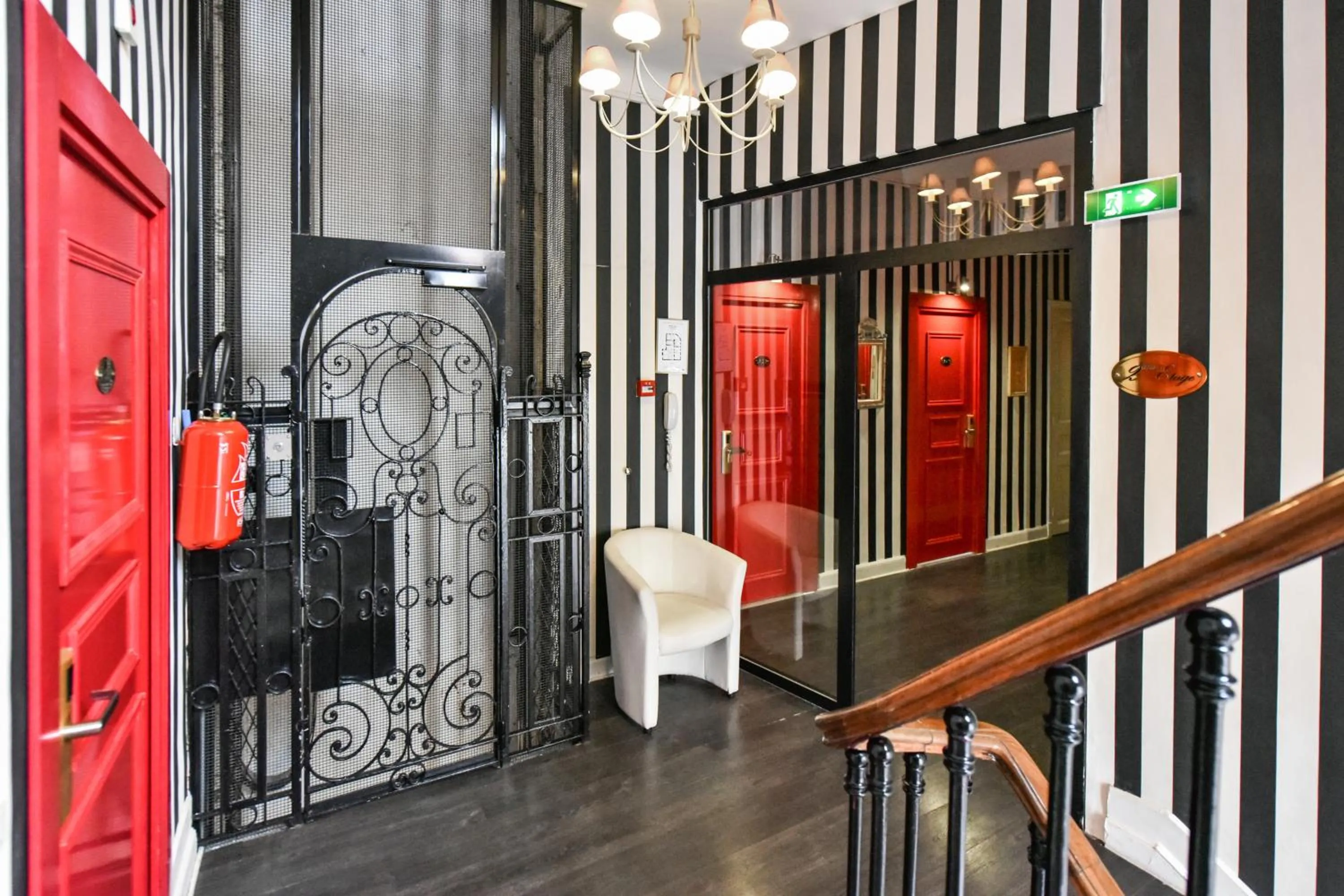 Decorative detail in Hotel Aria